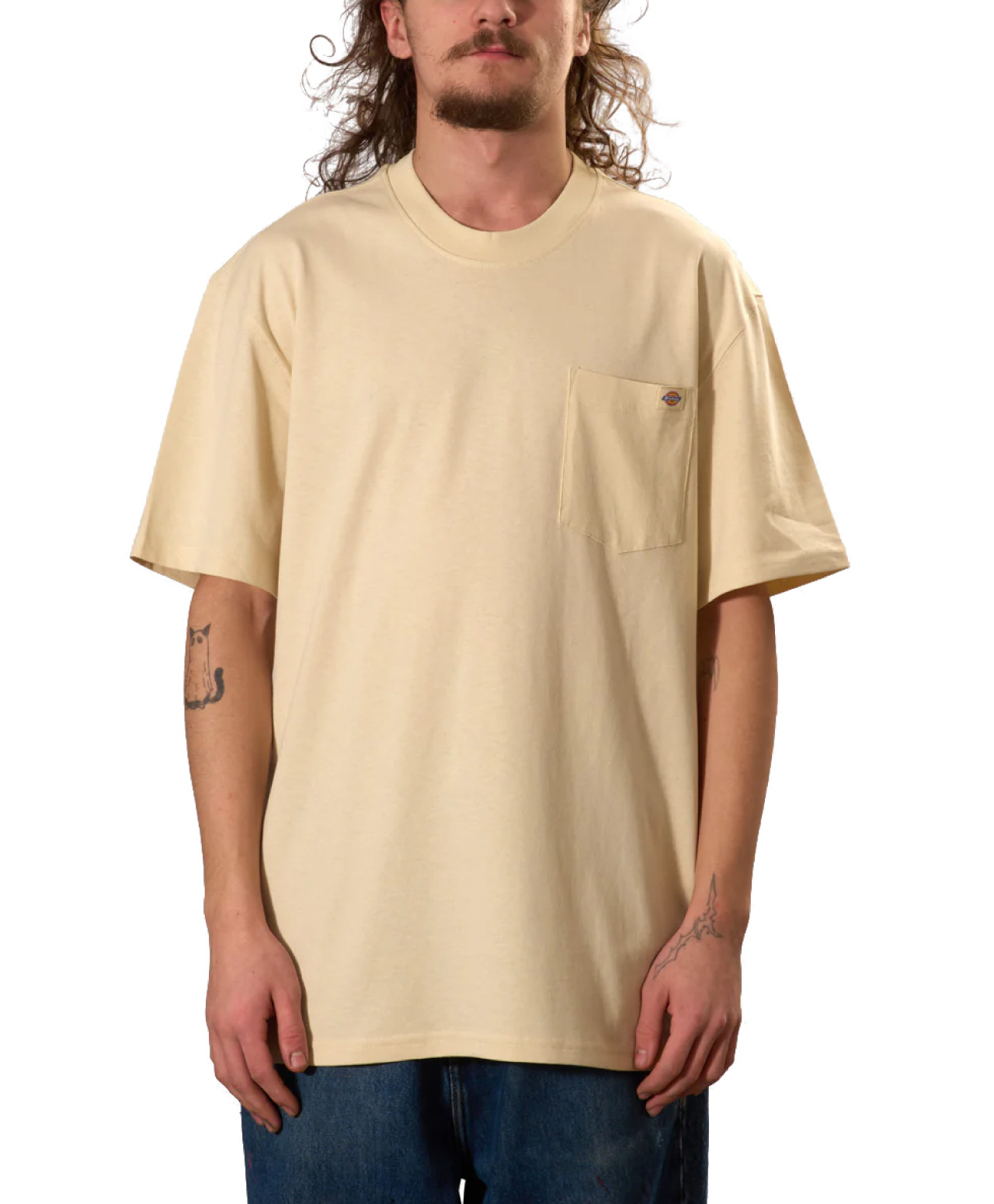 DICKIES LURAY POCKET TEE WOOD ASH