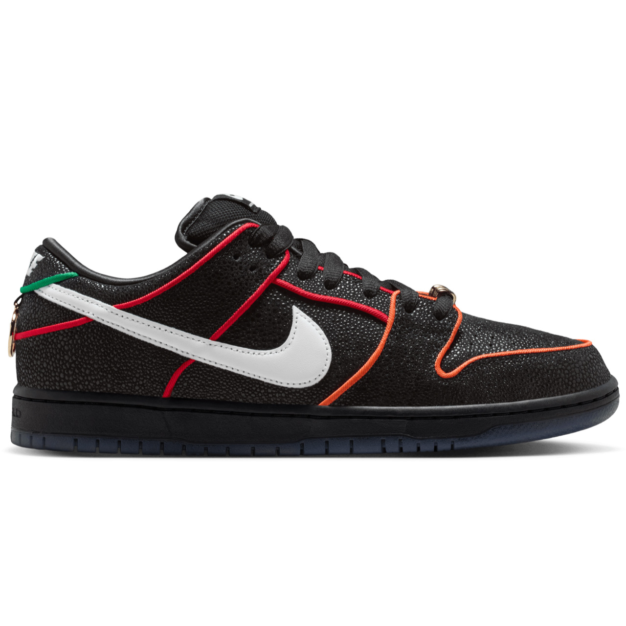 NIKE SB DUNK LOW PRO X BRONX GIRLS SKATE BLACK/WHITE/CHALLENGE RED/TOTAL ORANGE