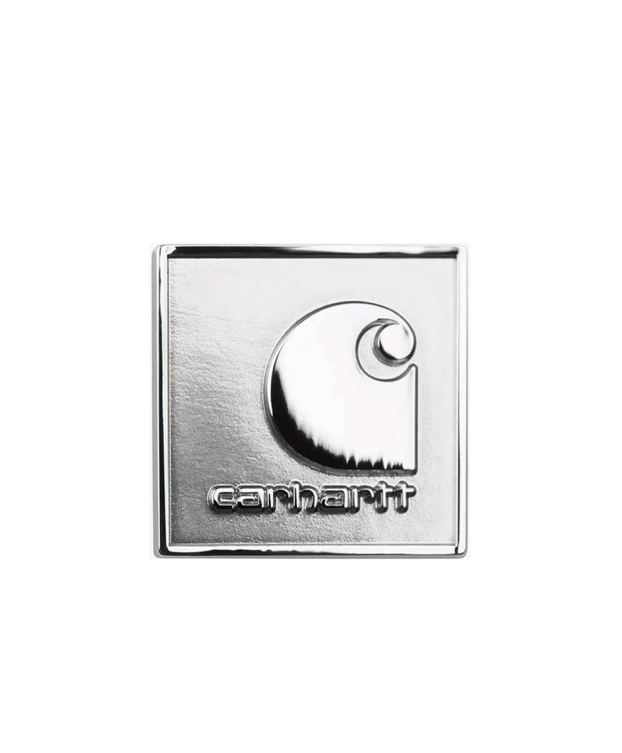 CARHARTT WIP SQUARE LABEL PIN SILVER