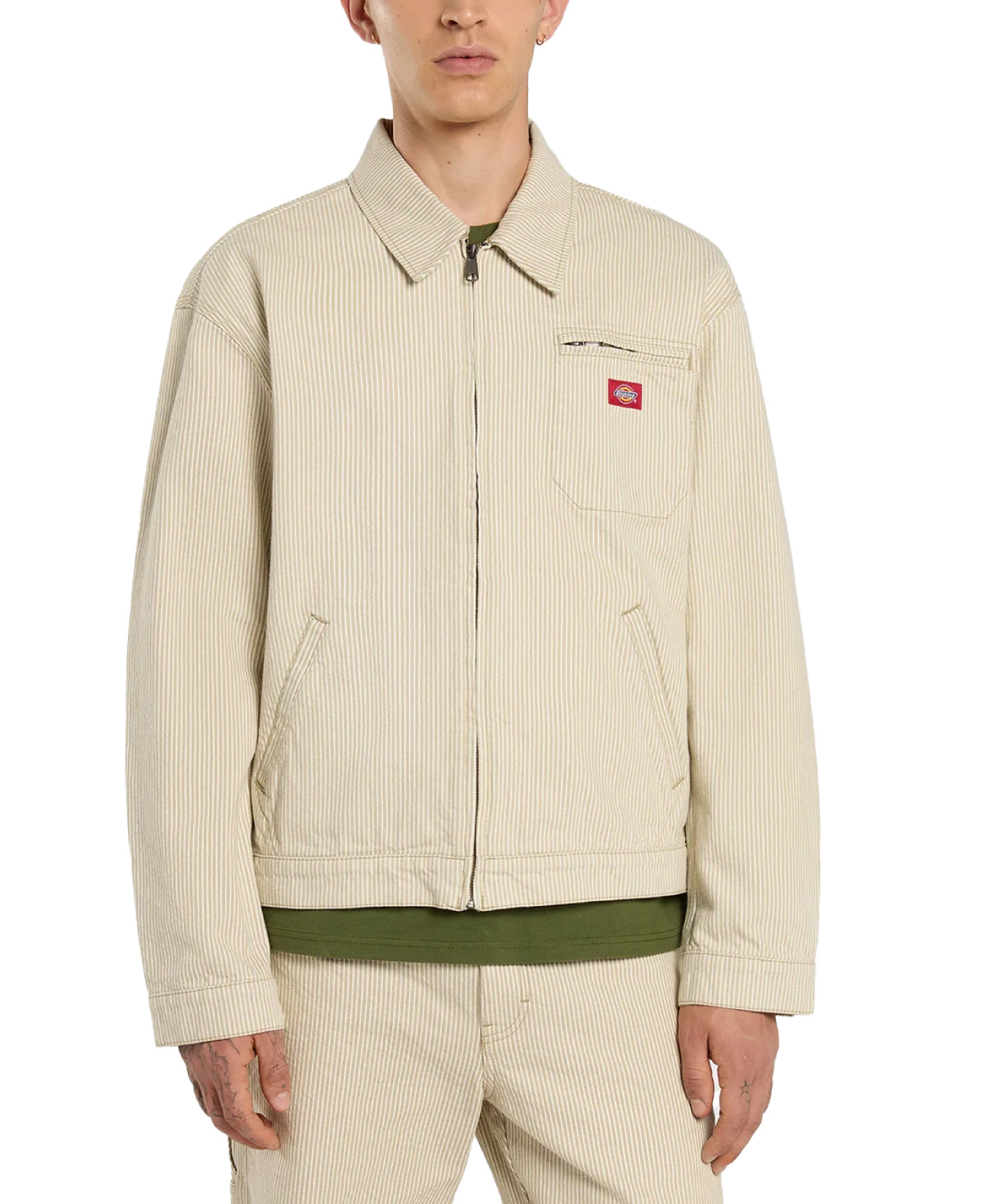DICKIES HICKORY PAINTER JACKET EUCALYPTUS