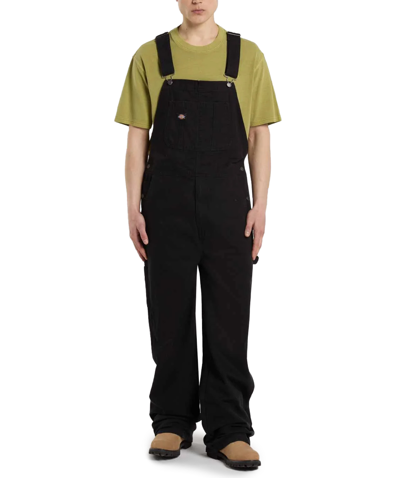 DICKIES LOOSE CANVAS BIB BLACK