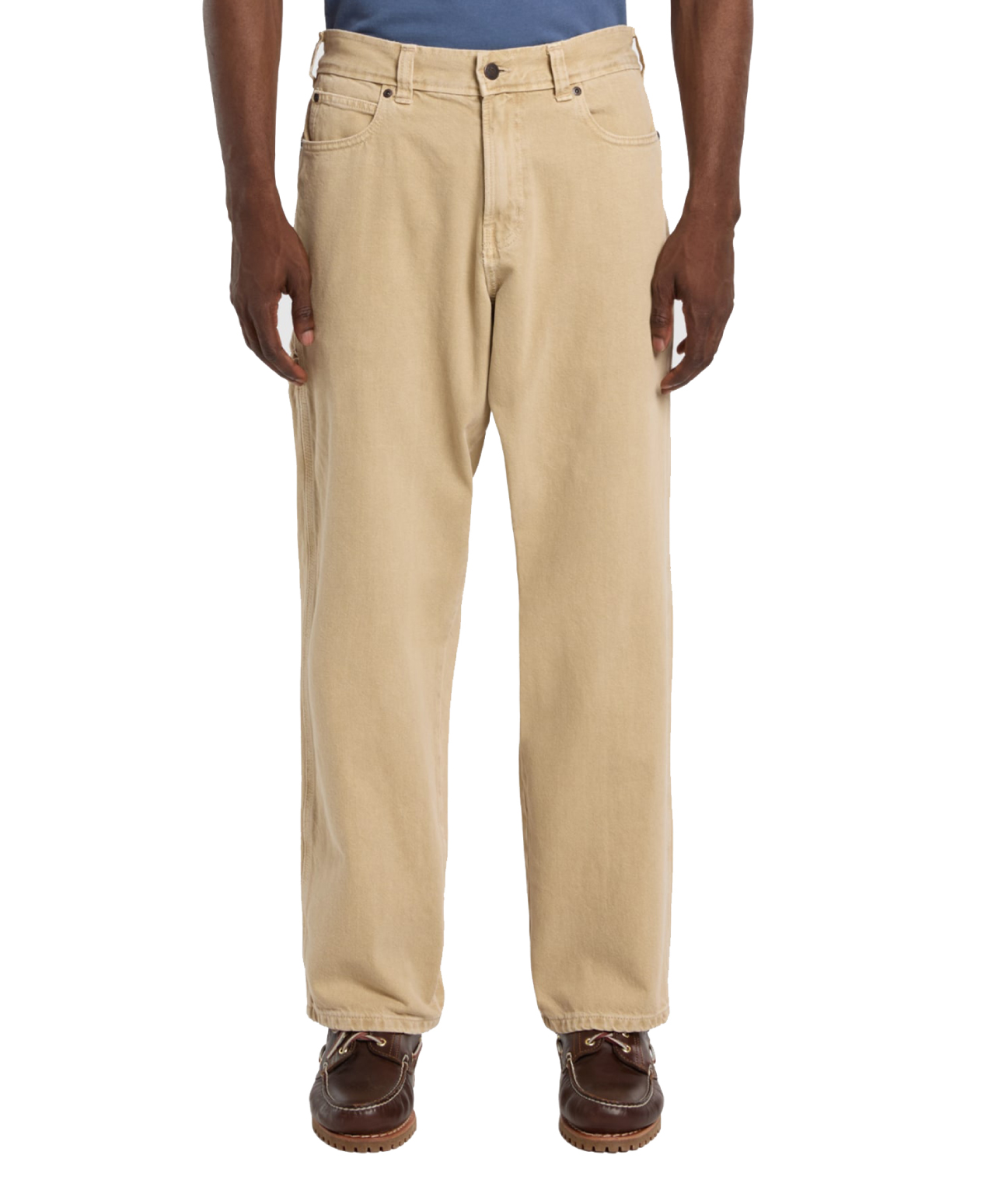 DICKIES 958 BAGGY TAPERED WORK DENIM PANTS EUCALYPTUS