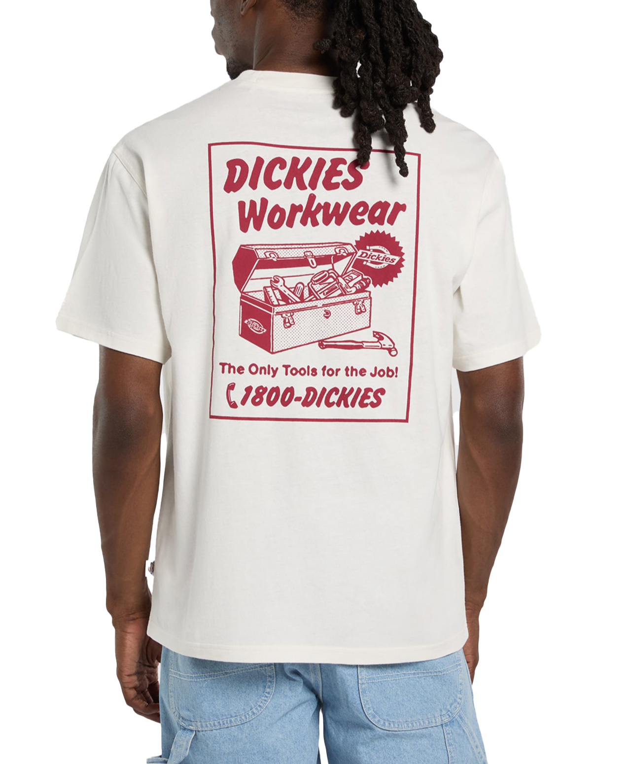 DICKIES DRY RIDGE TEE EGRET
