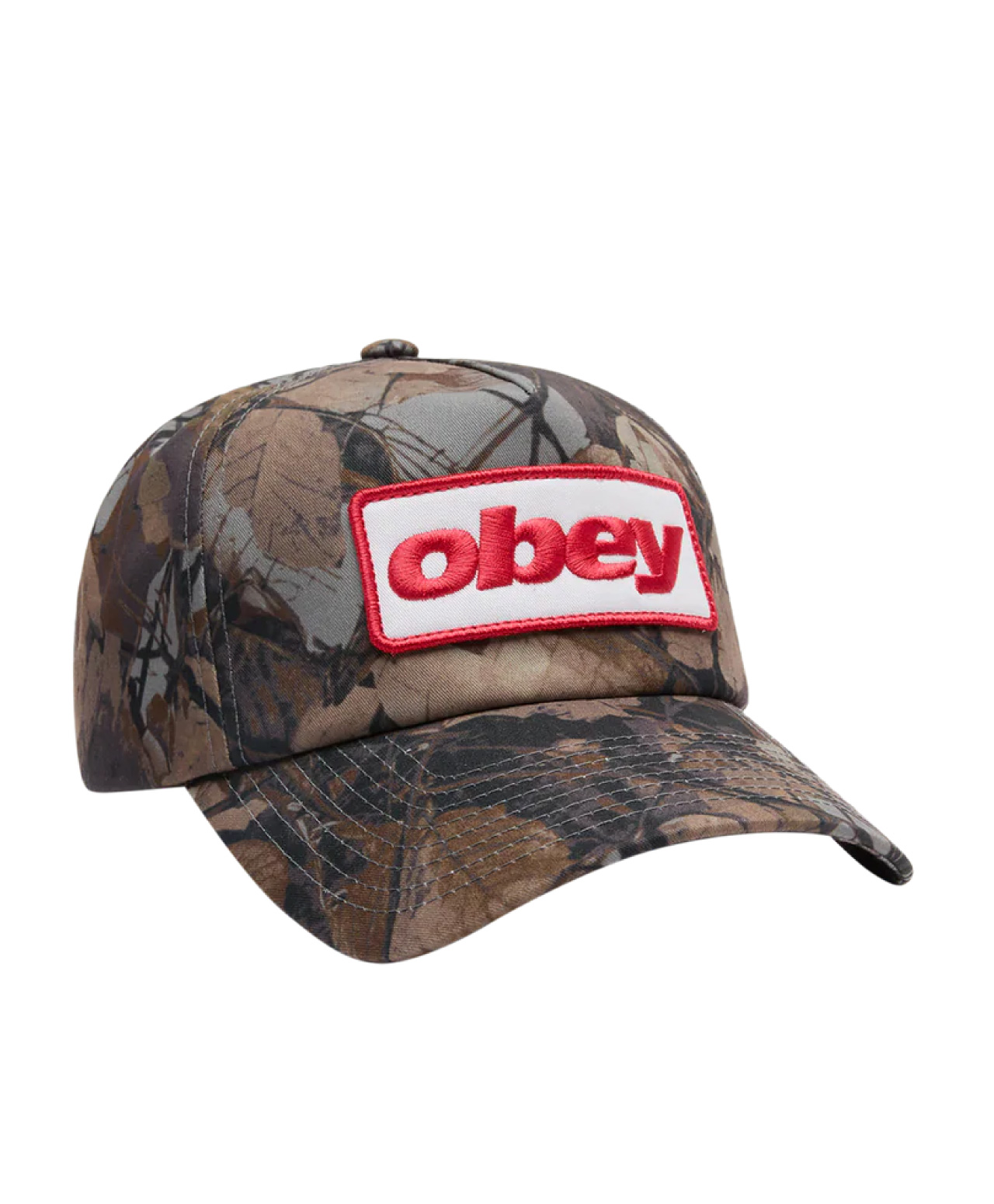 OBEY RANCH 5 PANEL SNAPBACK FENCE CAMO MULTI