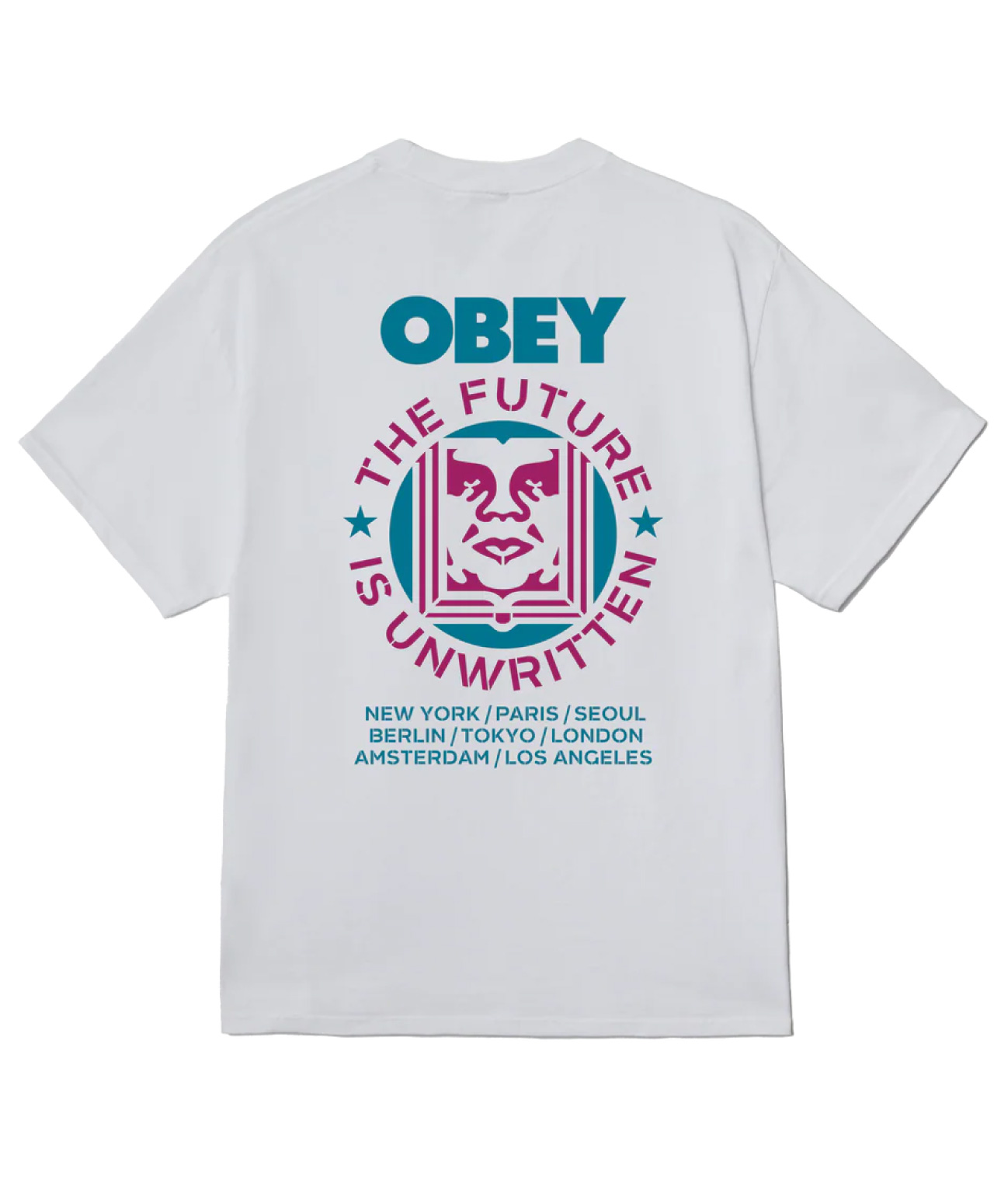 OBEY FUTURE UNWRITTEN TEE WHITE