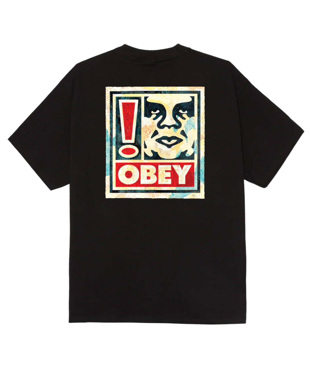 OBEY EXCLAMATION TEE BLACK