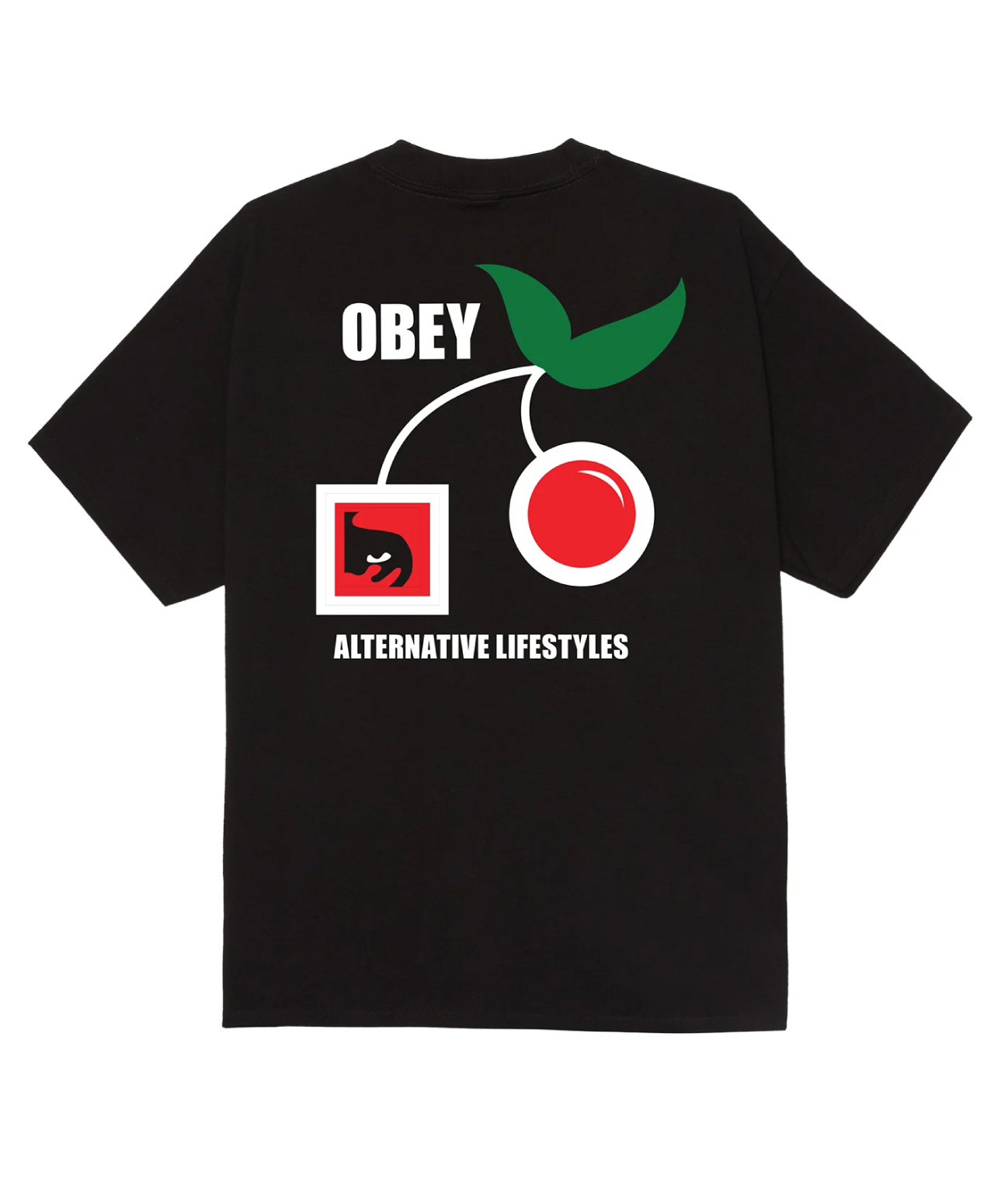 OBEY ALTERNATIVE LIFESTYLES TEE BLACK