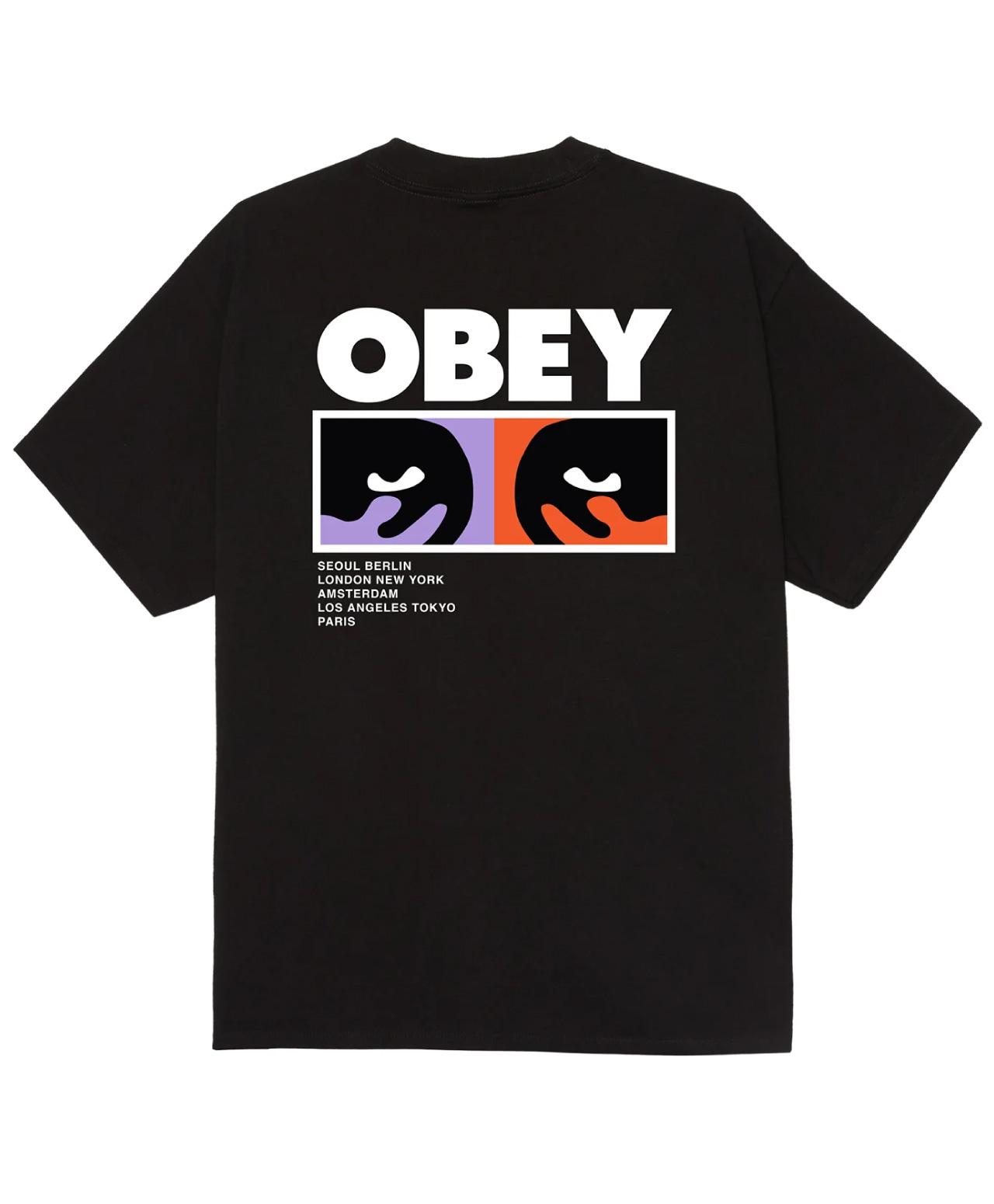 OBEY ALWAYS WATCHING TEE BLACK