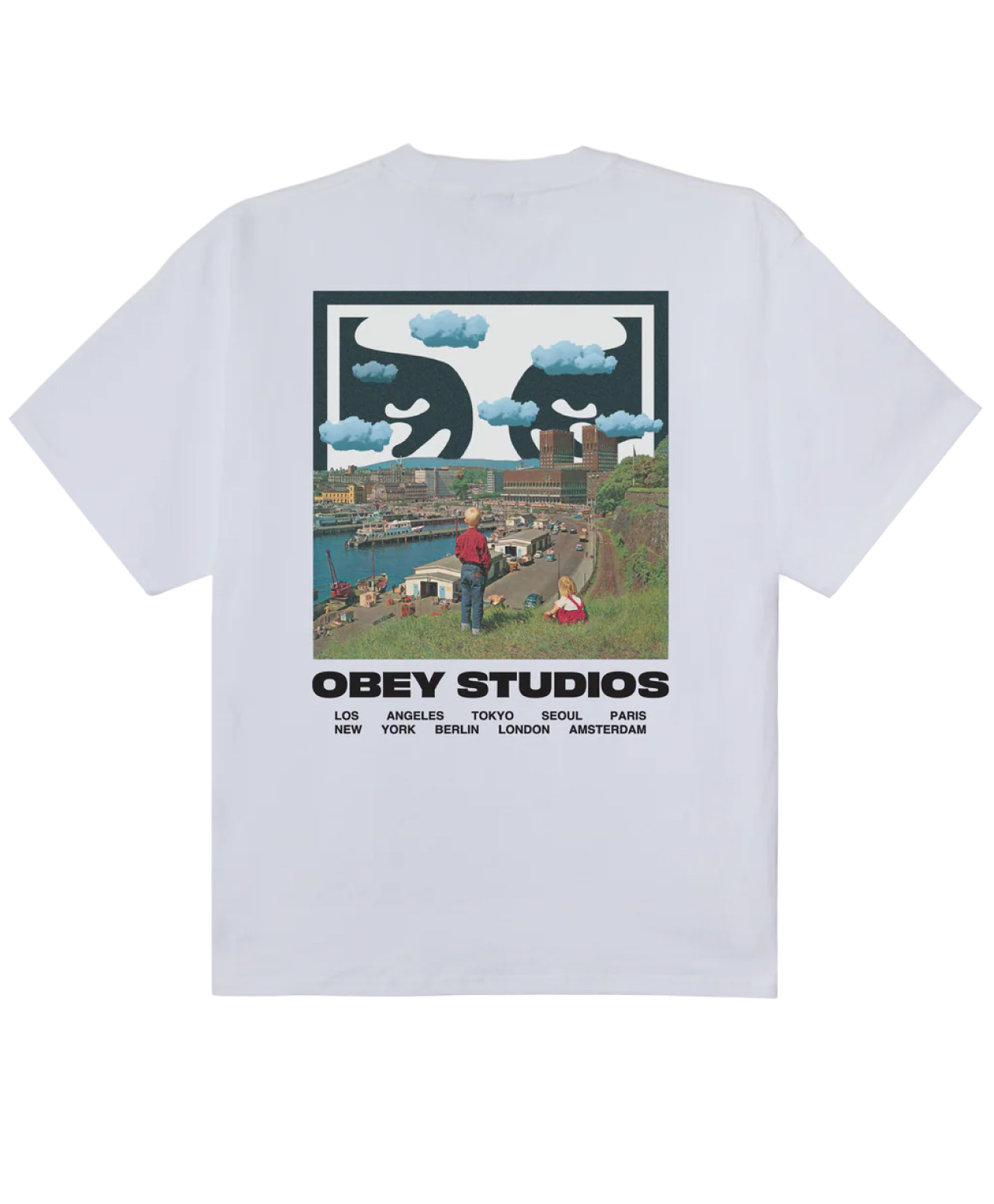 OBEY SKY FACE TEE WHITE