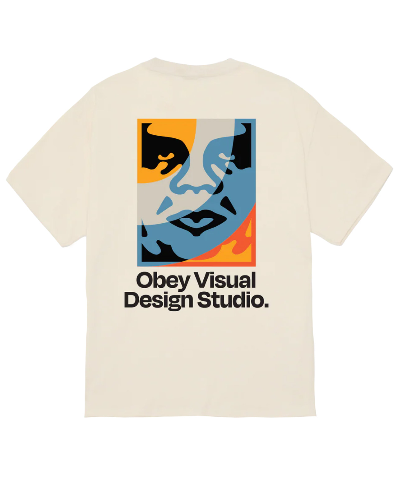 OBEY VISUAL DESIGN STUDIO TEE CREAM