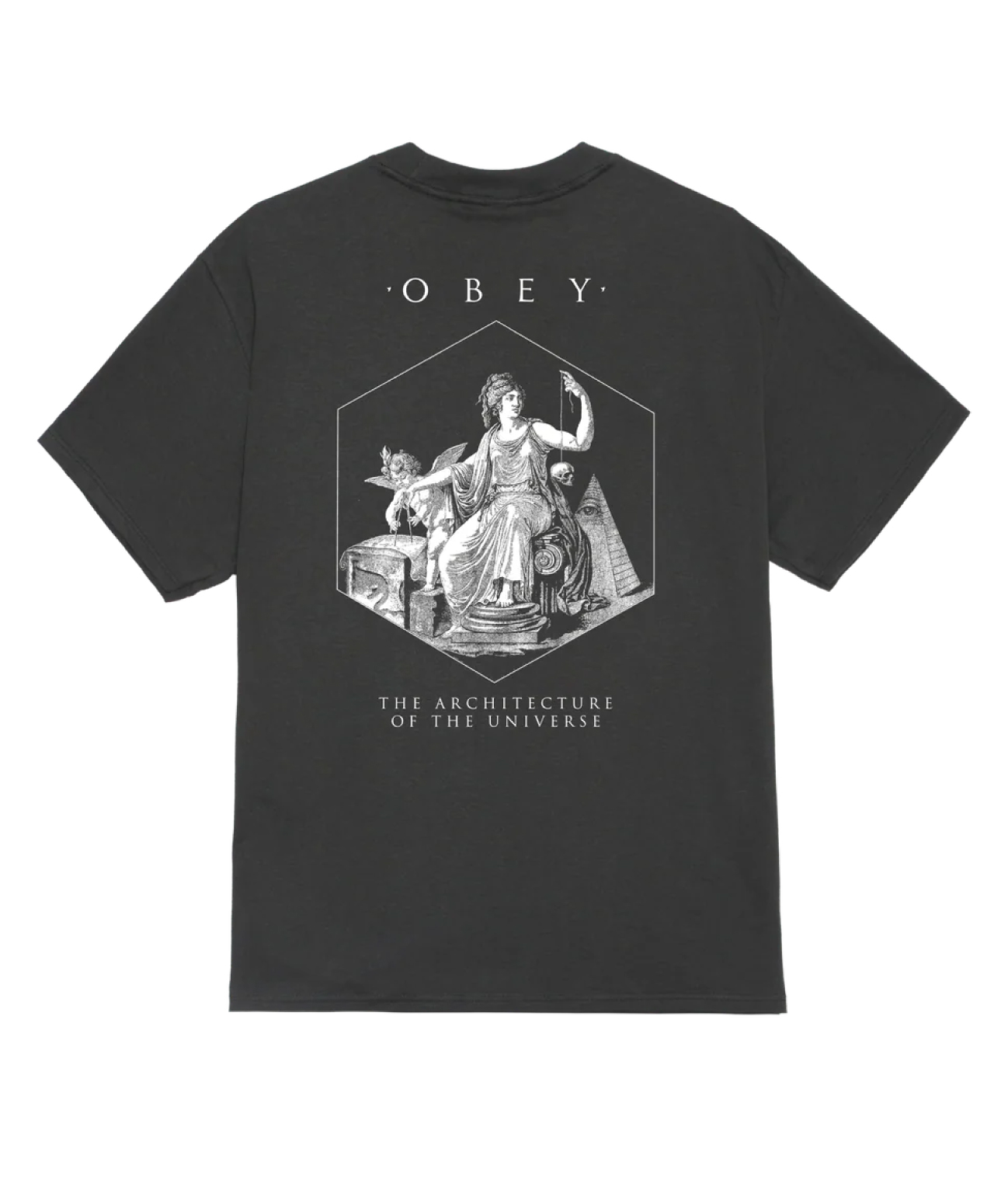 OBEY ARCHITECTURE OF THE UNIVERSE TEE VINTAGE BLACK