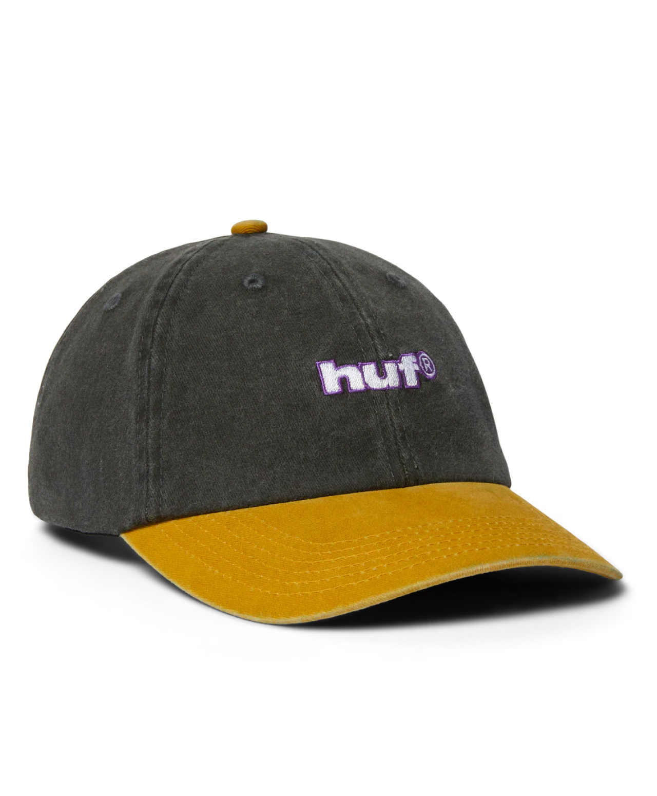 HUF TWO TONE 89 WASHED 6 PANEL HAT BLACK