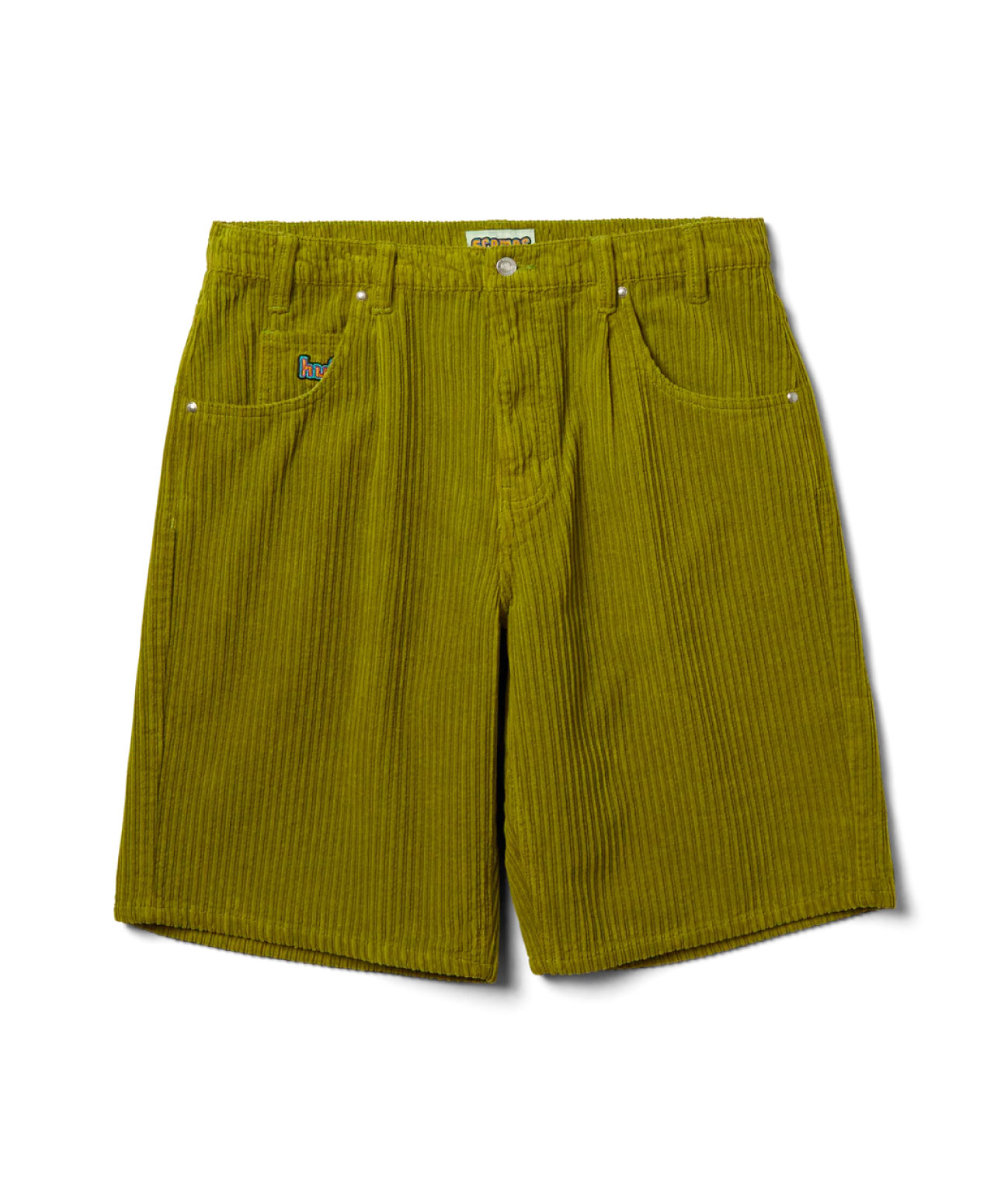 HUF CROMER CORDUROY SHORTS ACID GREEN