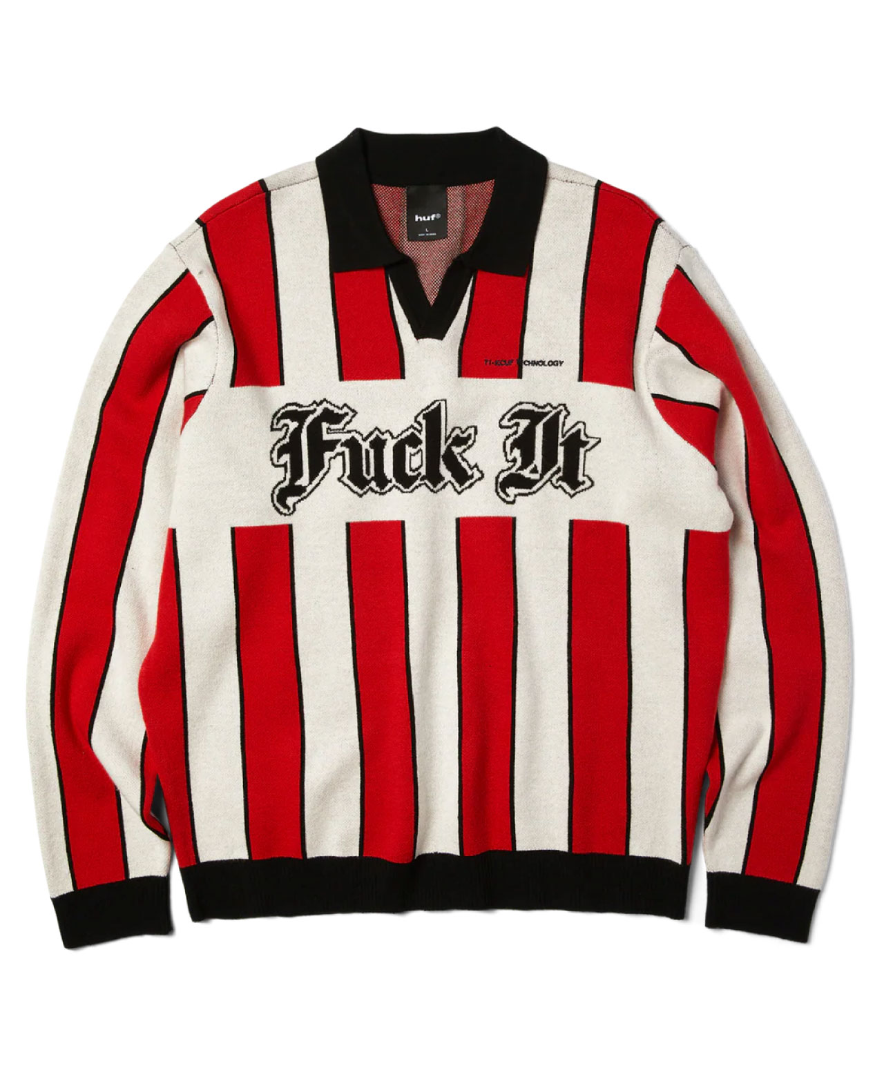 HUF MIDFIELD JERSEY SWEATER RED
