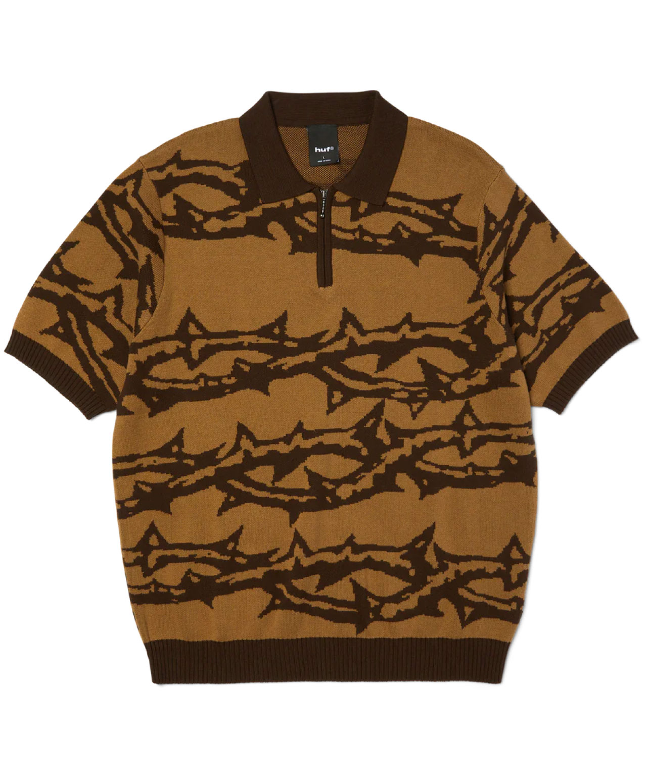 HUF FANTASIES KNIT TOP BROWN
