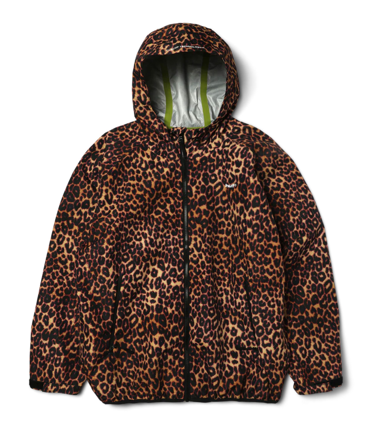 HUF RAINIER PRINTED SHELL JACKET BROWN