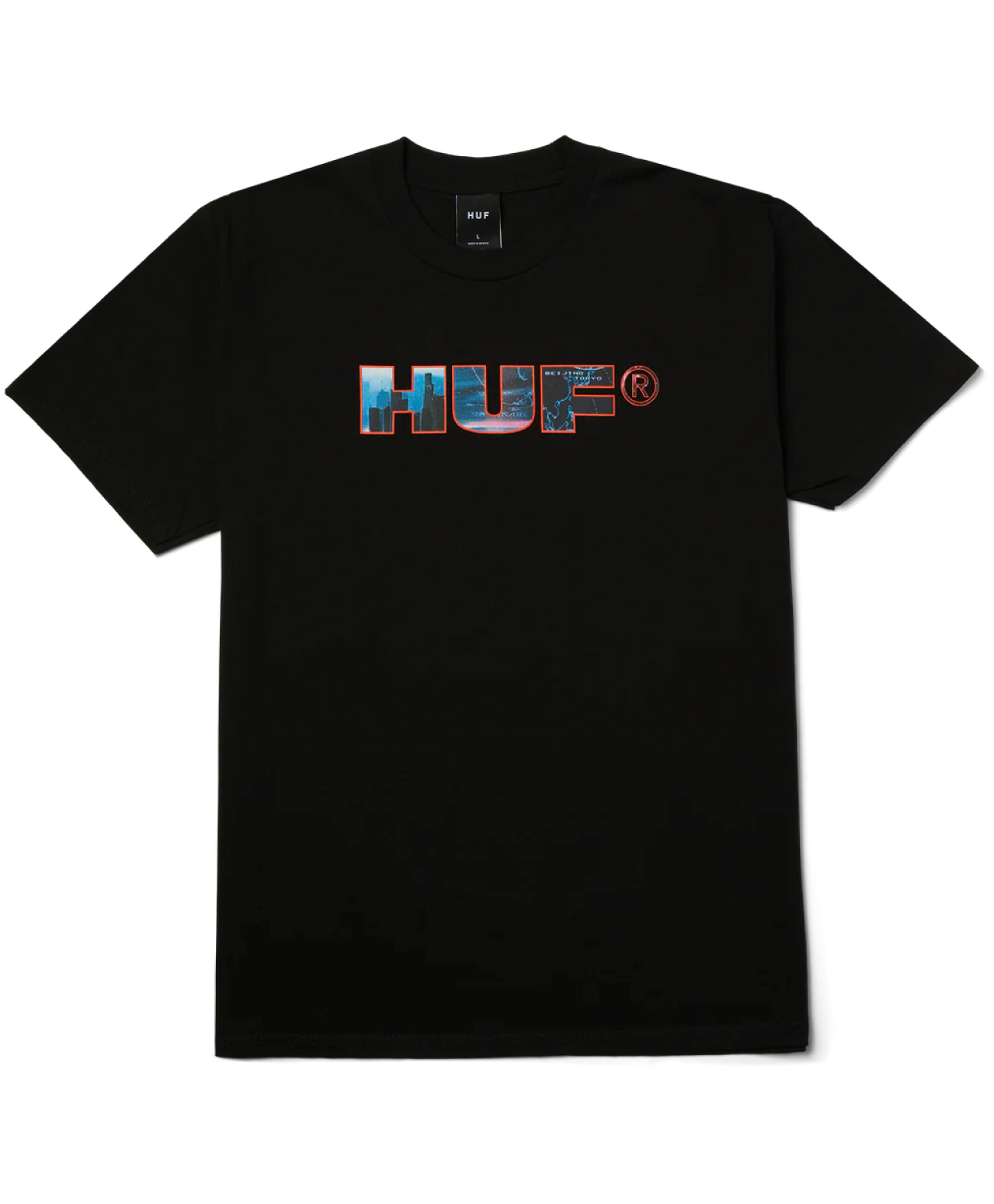 HUF FLIGHT PATH TEE BLACK