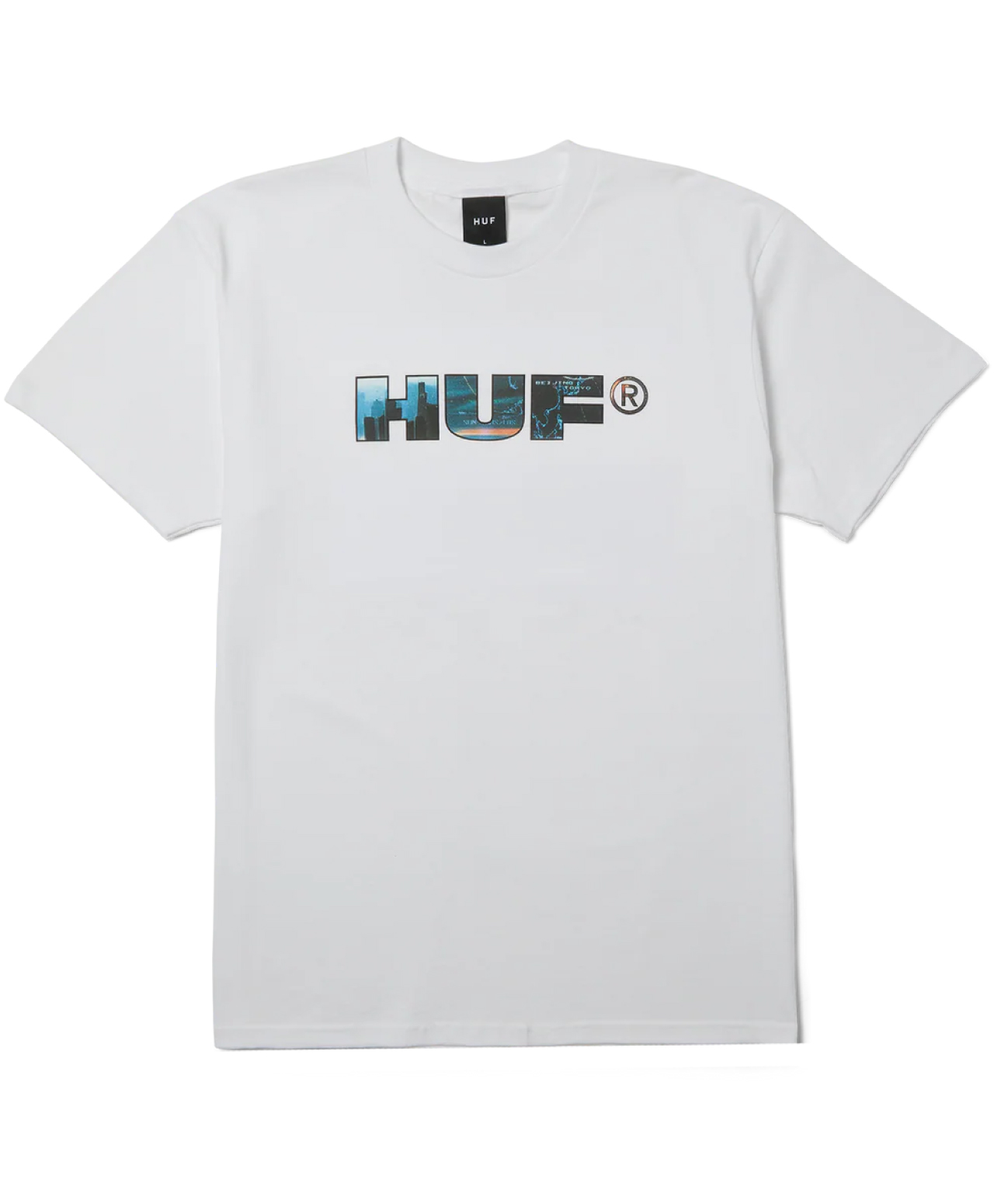 HUF FLIGHT PATH TEE WHITE
