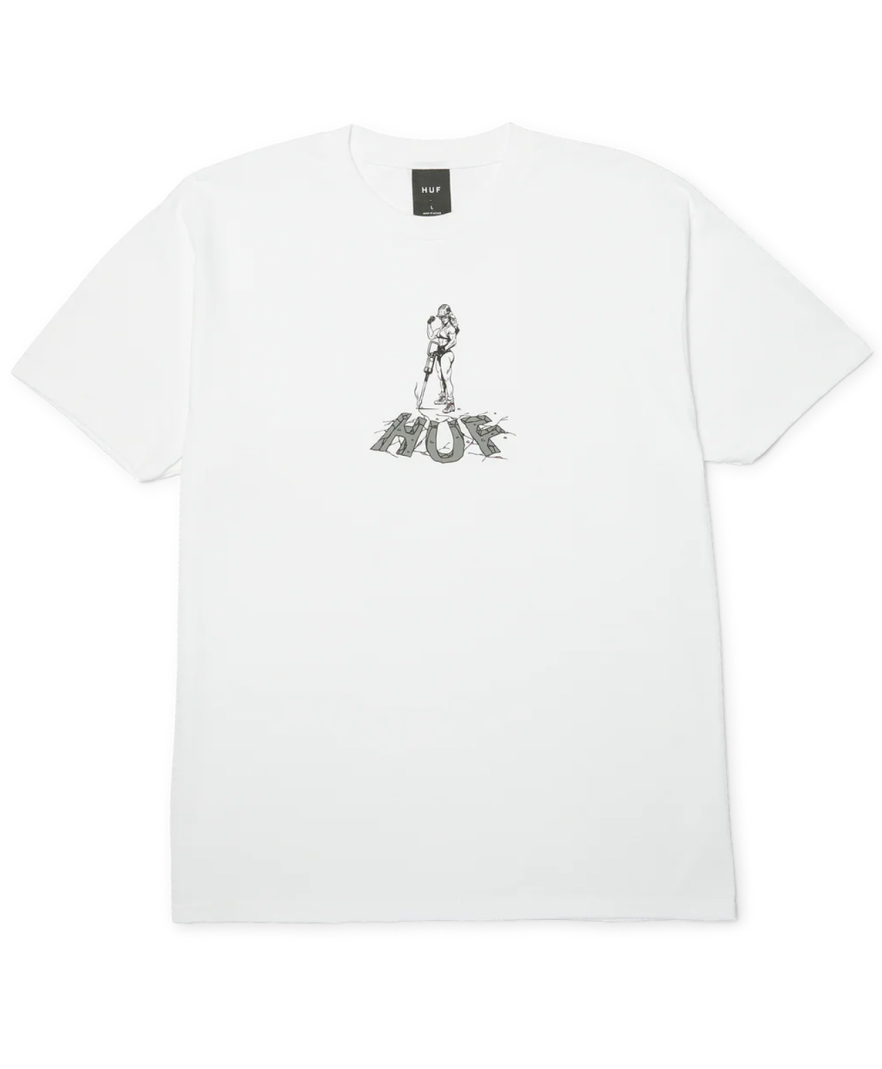 HUF JACKED TEE WHITE