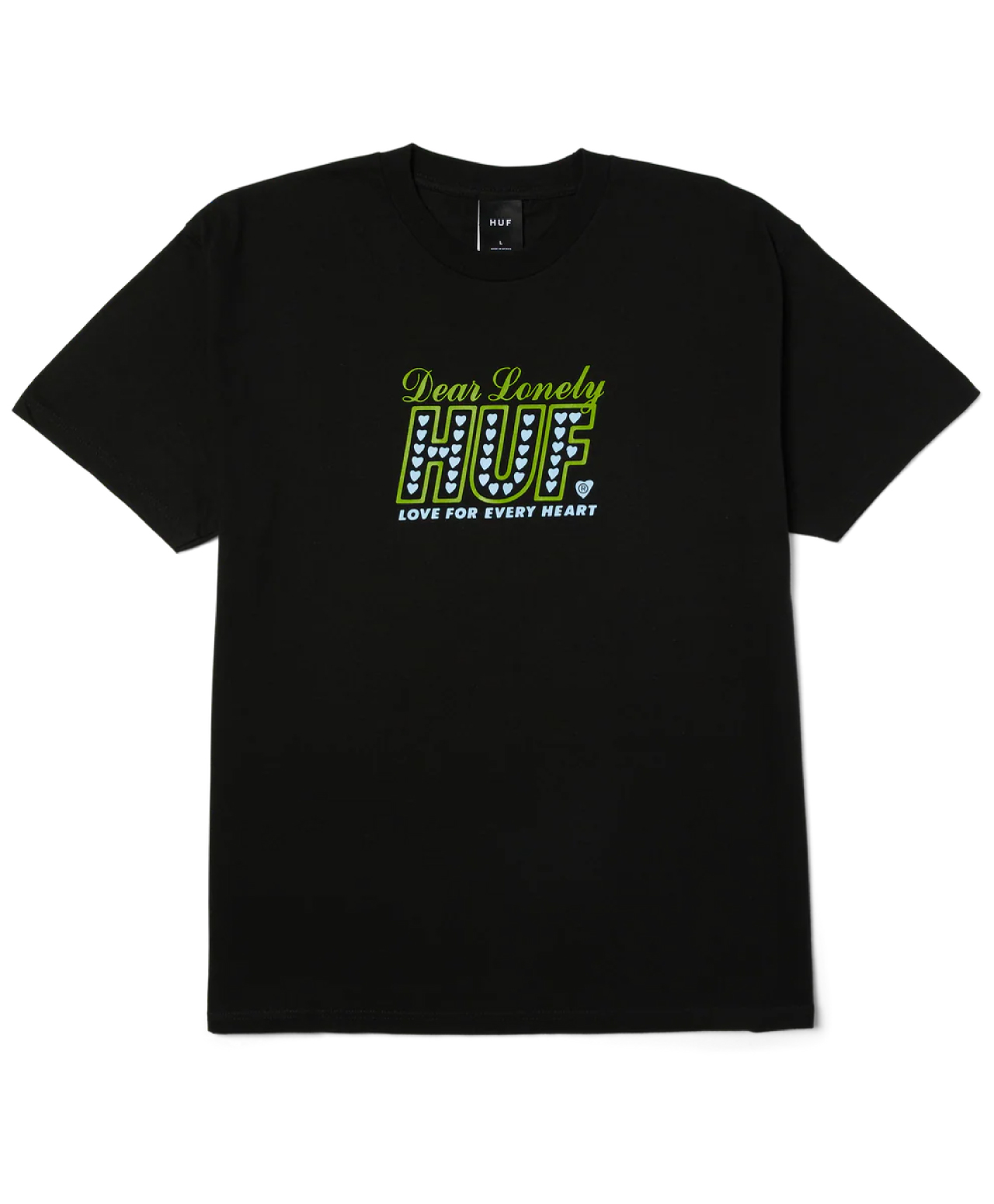 HUF LONELY HEARTS TEE BLACK