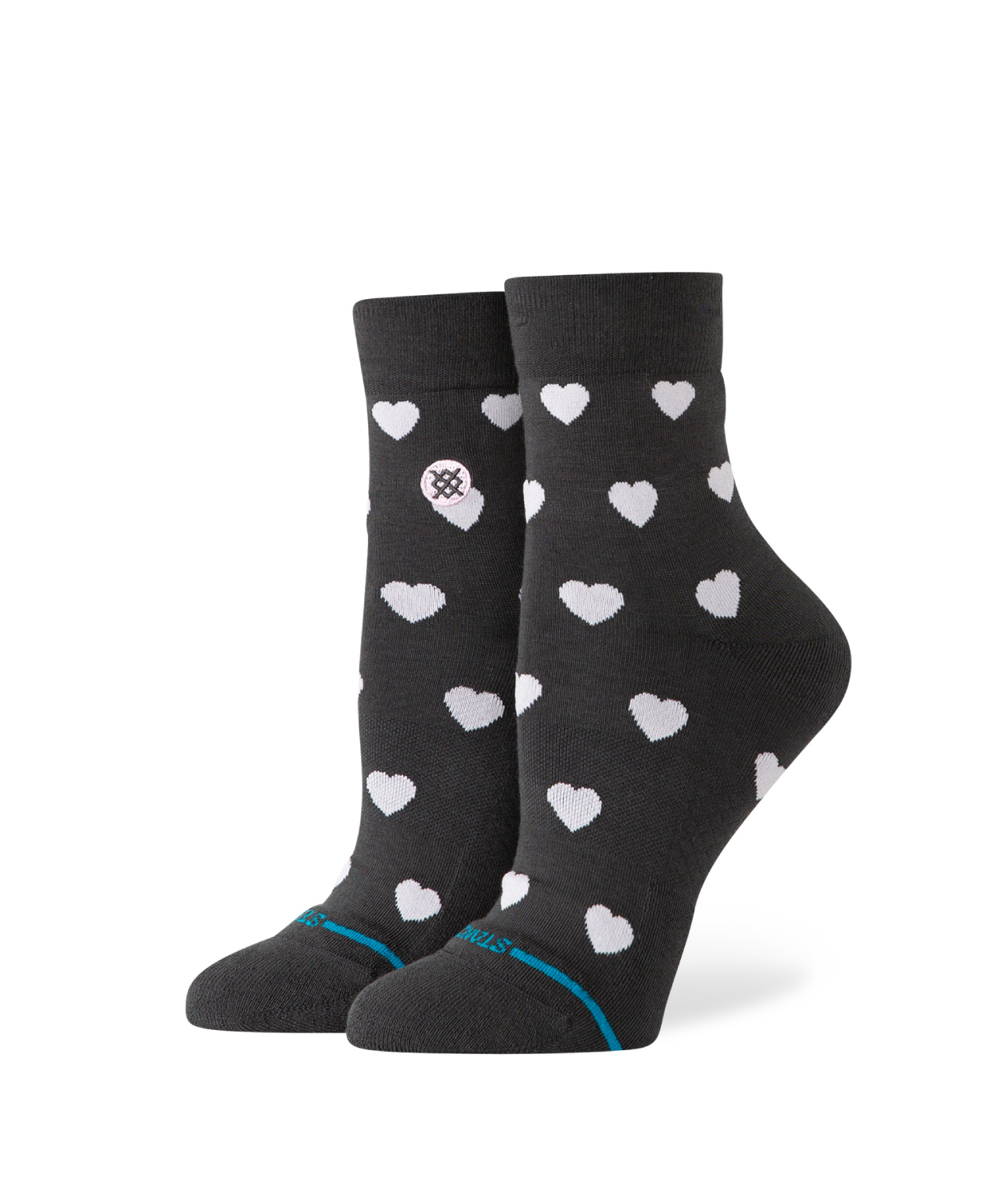 STANCE HEARTS LOWRIDER SOCKS CHARCOAL