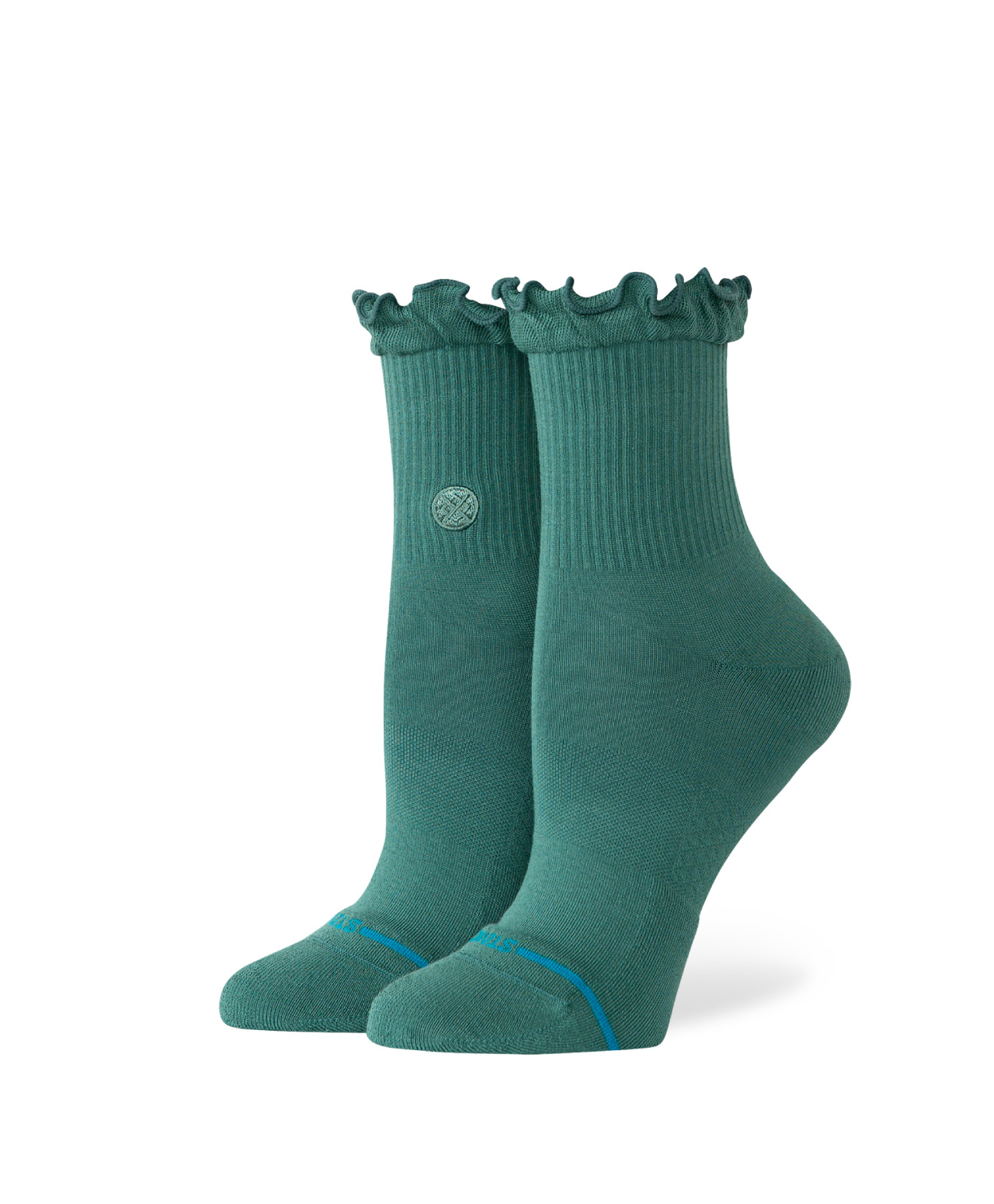 STANCE RUFFLE ICON QUARTER SOCKS TEAL