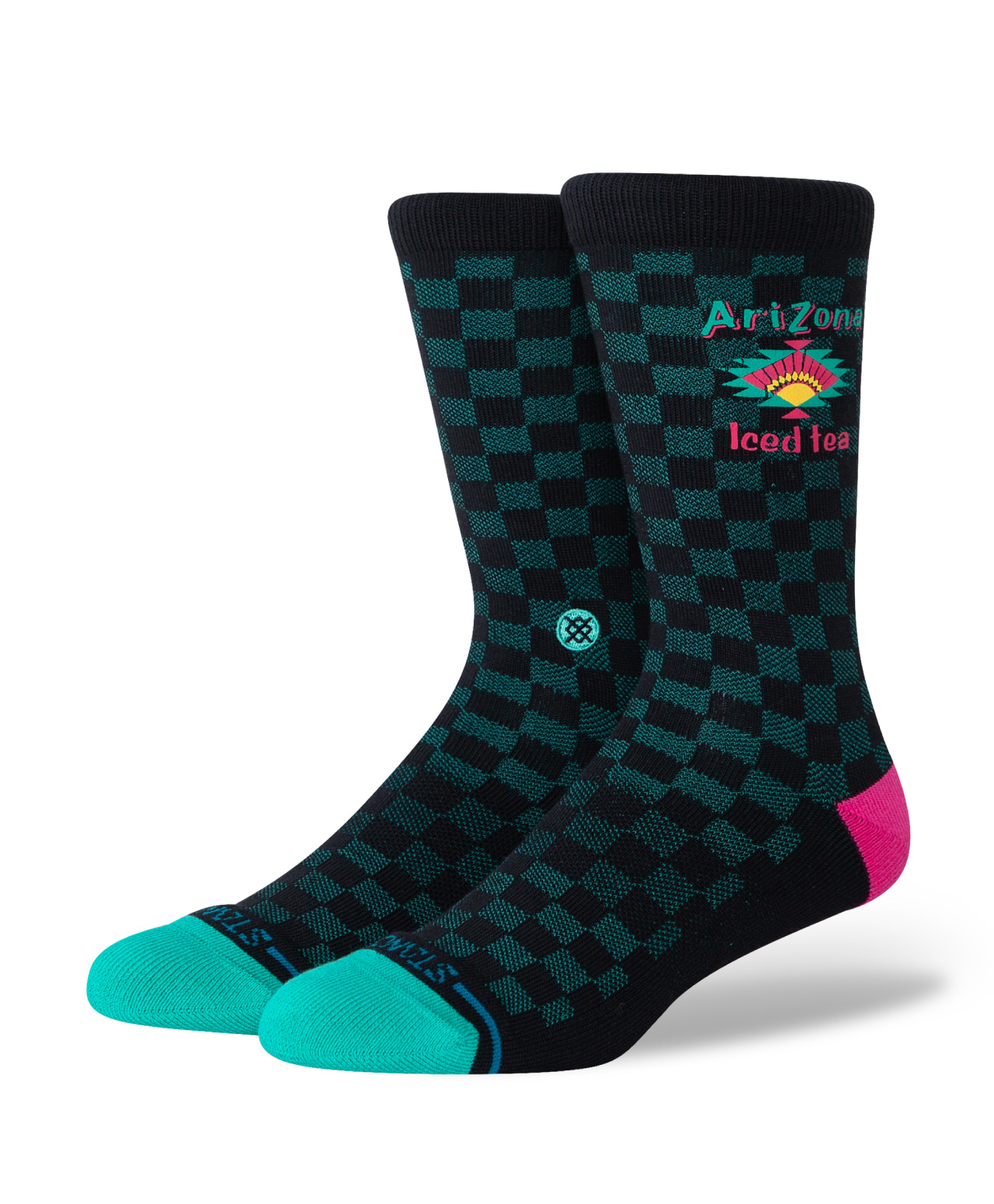 STANCE X ARIZONA BEVERAGES ICED TO SEE YOU CREW SOCKS BLACK