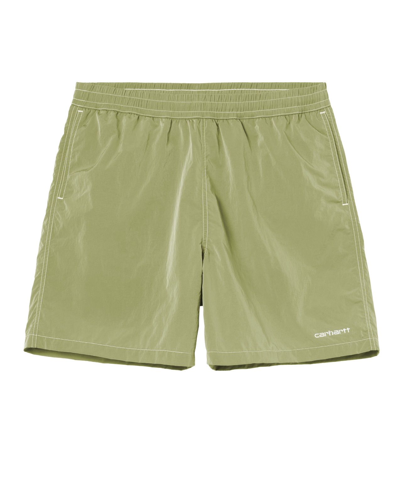 CARHARTT WIP CANBY SWIM TRUNKS GENTLE GREEN/WHITE