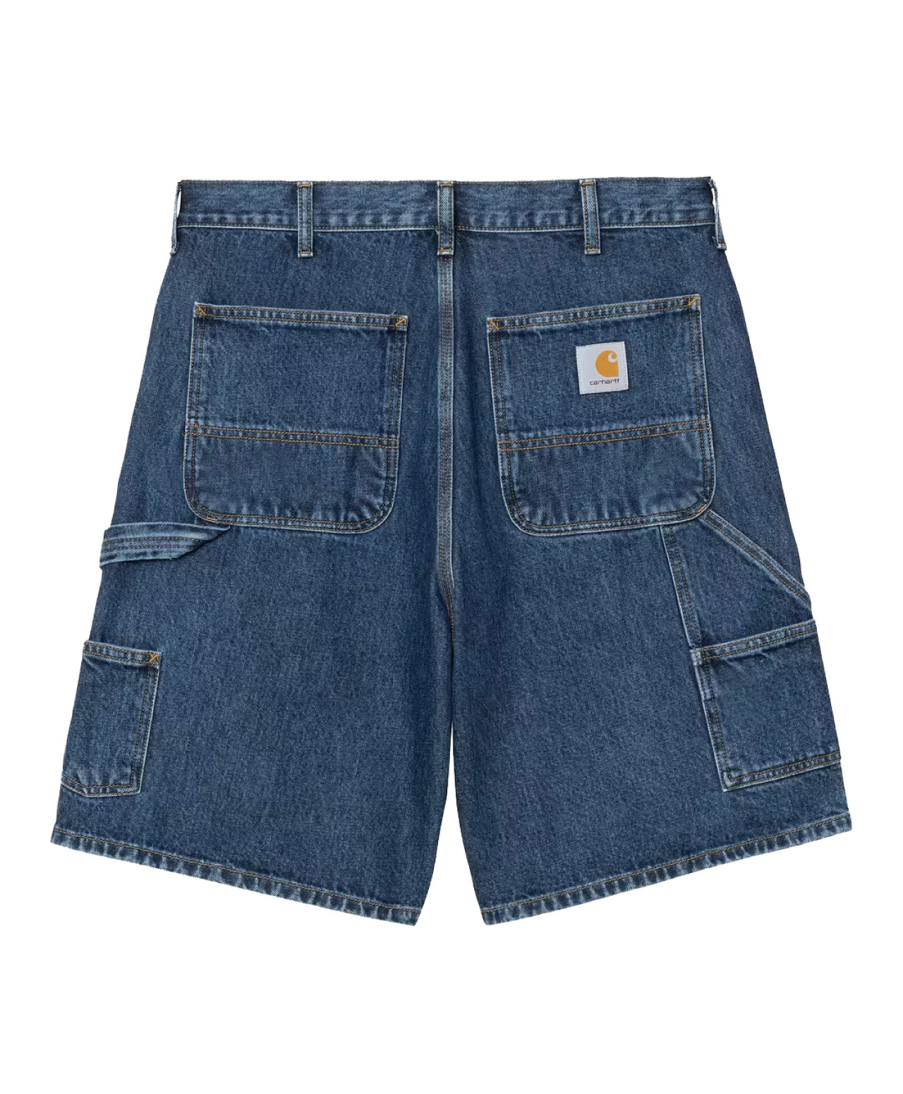 CARHARTT WIP DOUBLE KNEE SHORT BLUE STONE WASHED