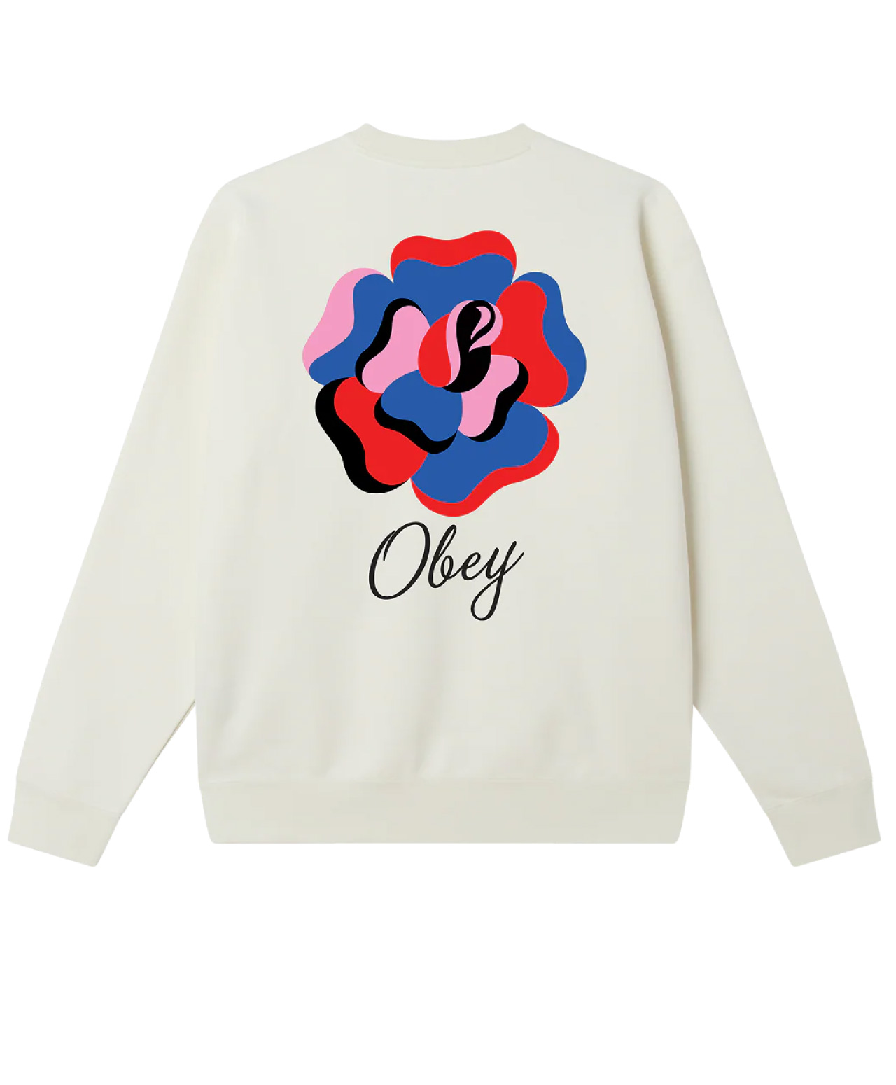 OBEY PAPER ROSE CREW OFF WHITE