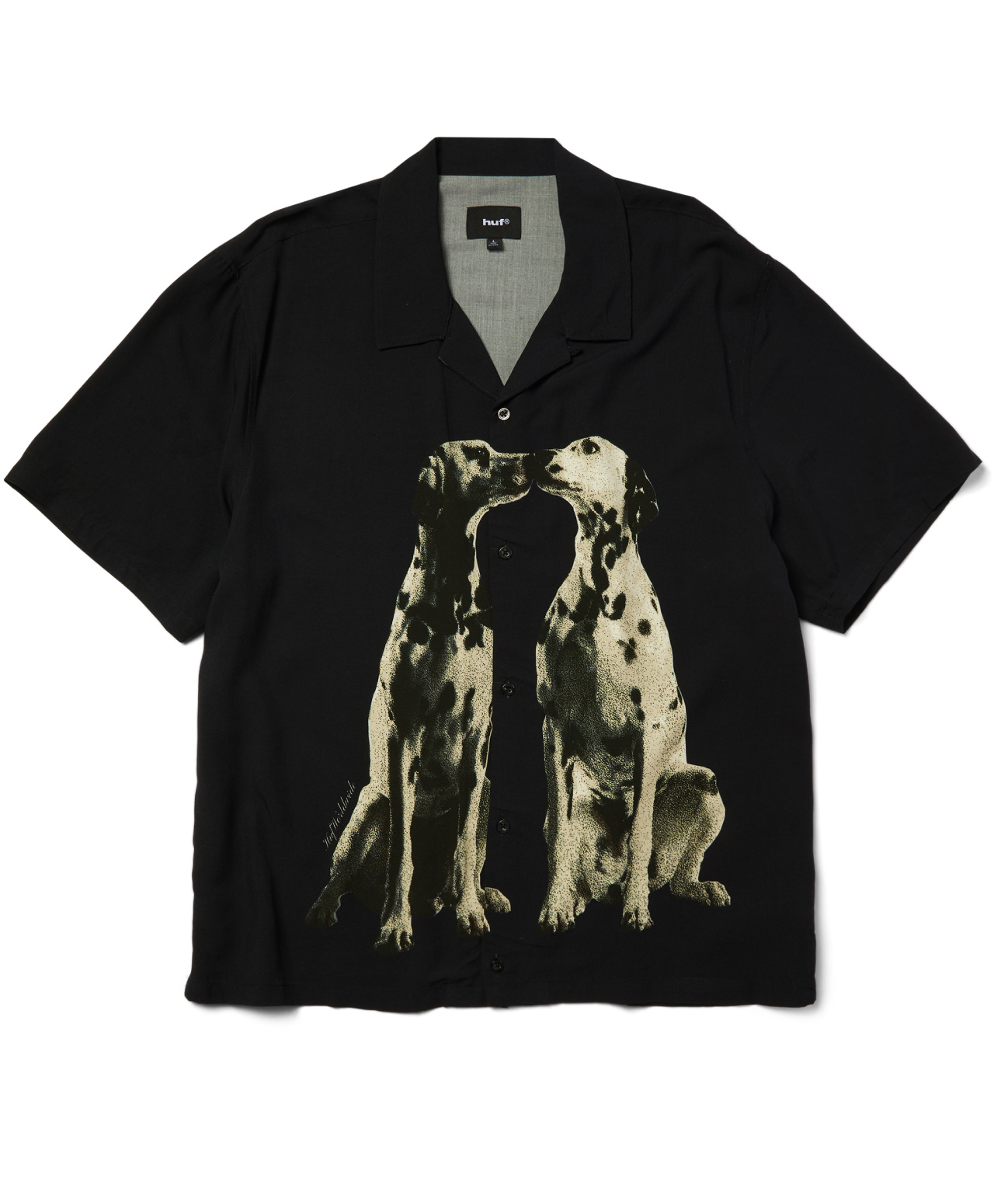 HUF DOGGED RESORT SHIRT BLACK