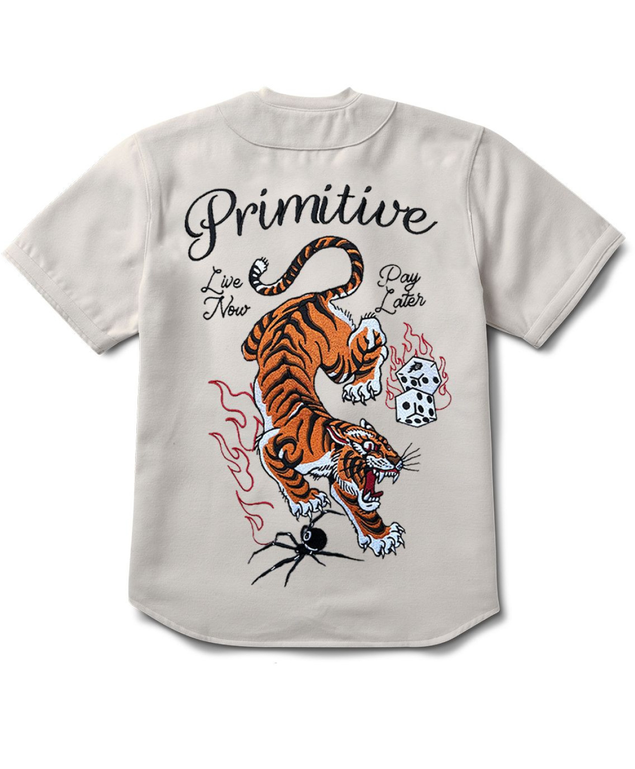 PRIMITIVE BIG CITY BASEBALL JERSEY CREAM