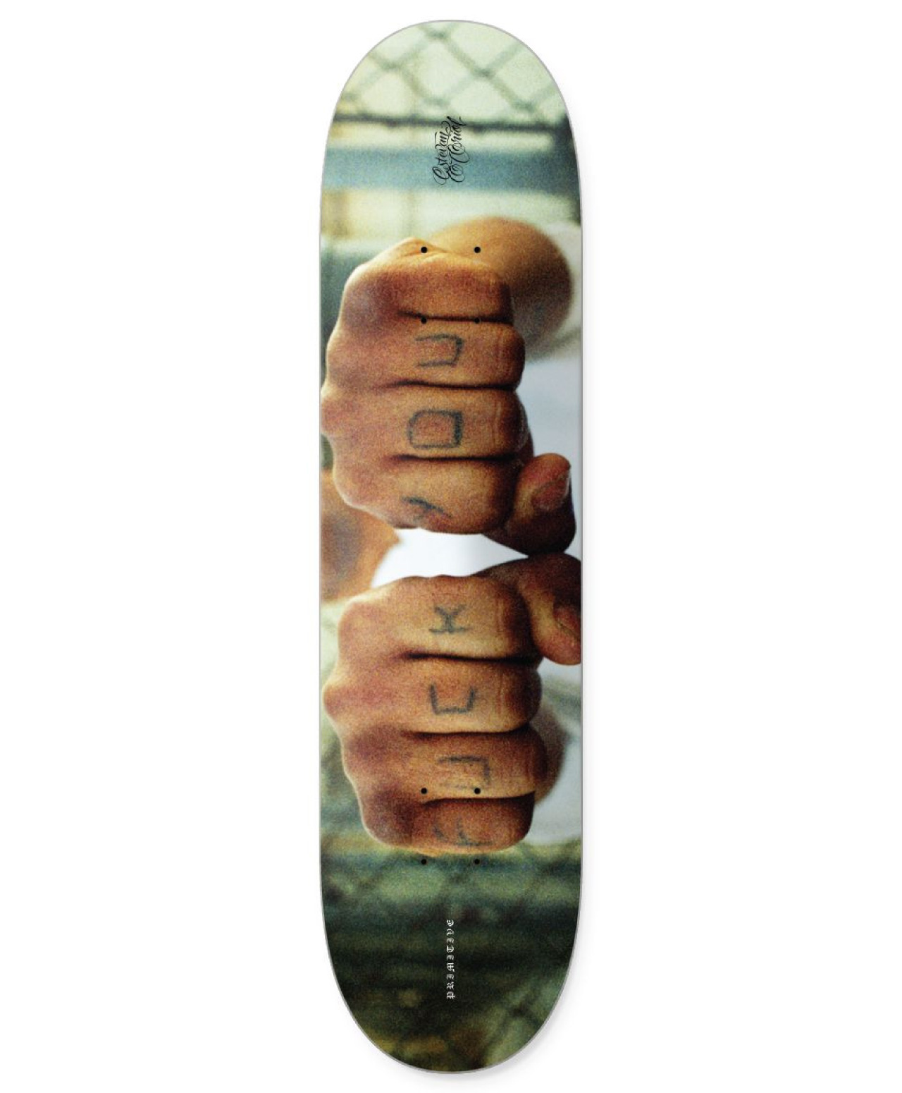 PRIMITIVE KNUCKLES SKATE DECK 8.25 MULTI