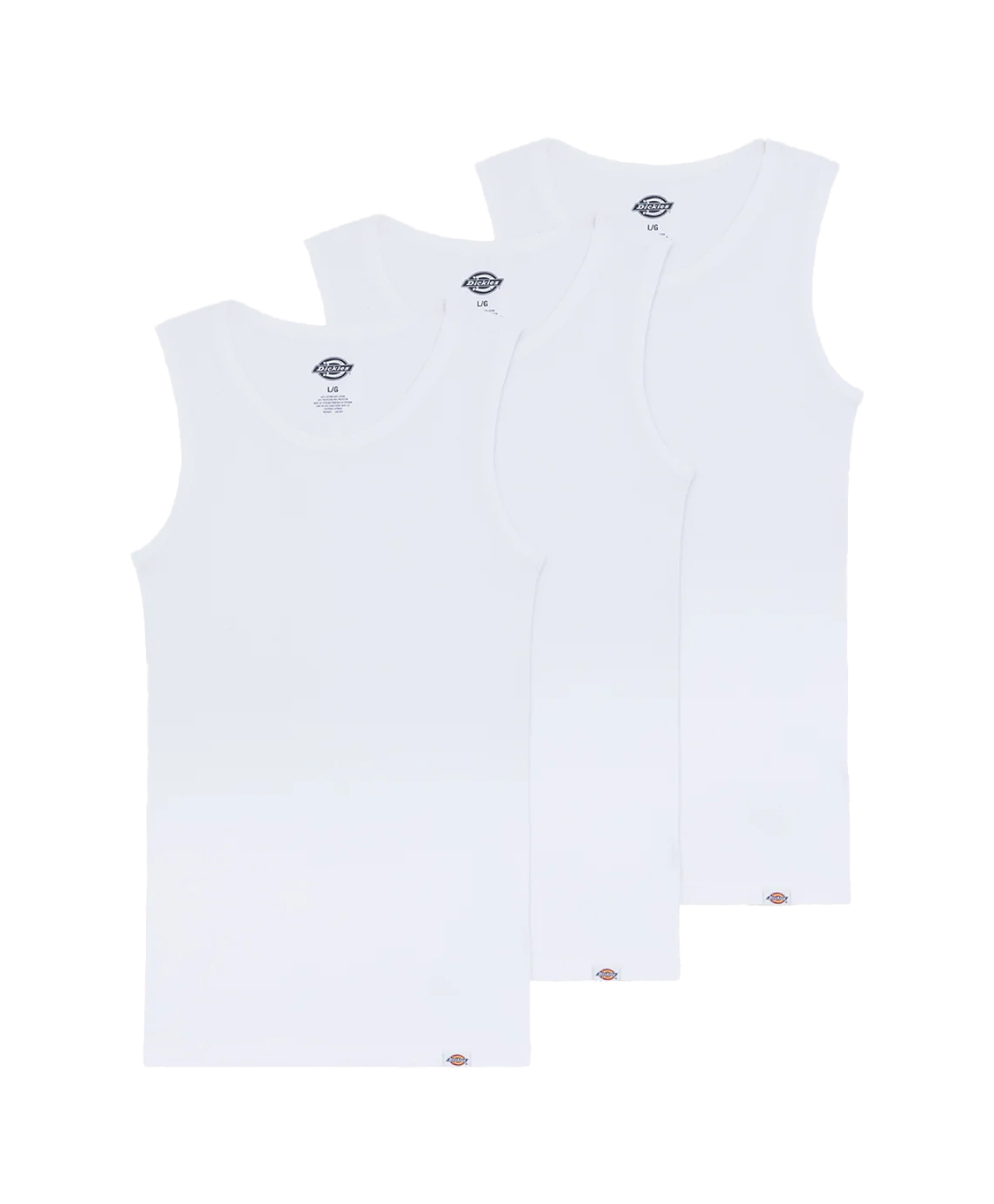 DICKIES AMSTERDAM VEST 3-PACK WHITE