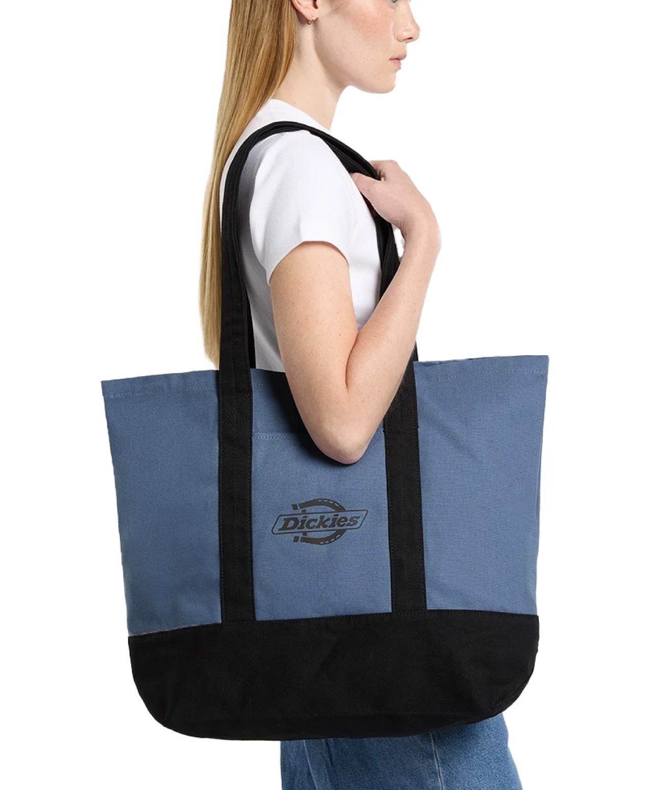 DICKIES LOGO CANVAS TOTE BAG RETRO INDIGO