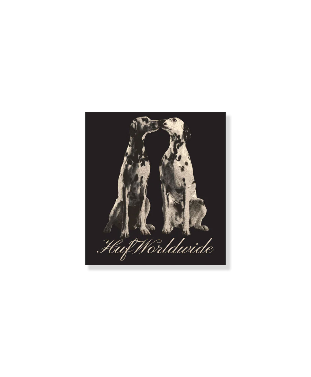 HUF DOGGED STICKER BLACK