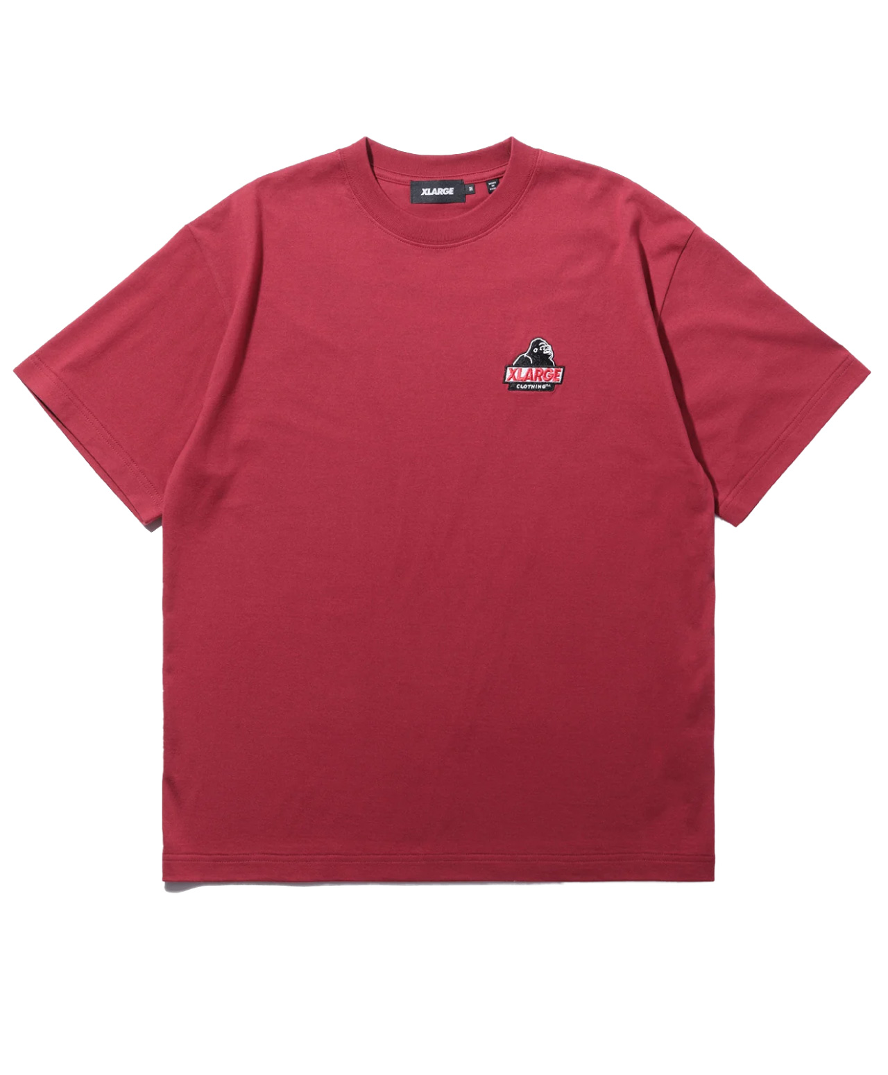 XLARGE URBAN LOGO TEE BURGUNDY