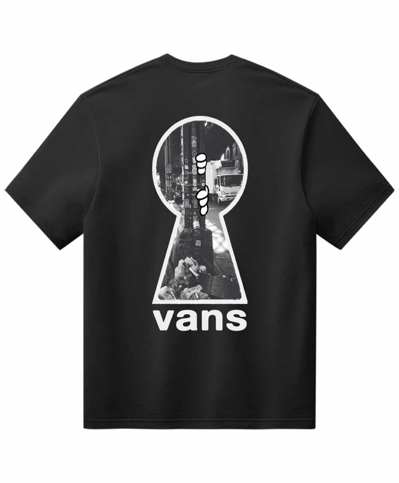 VANS KEYHOLE CLASSIC TEE BLACK