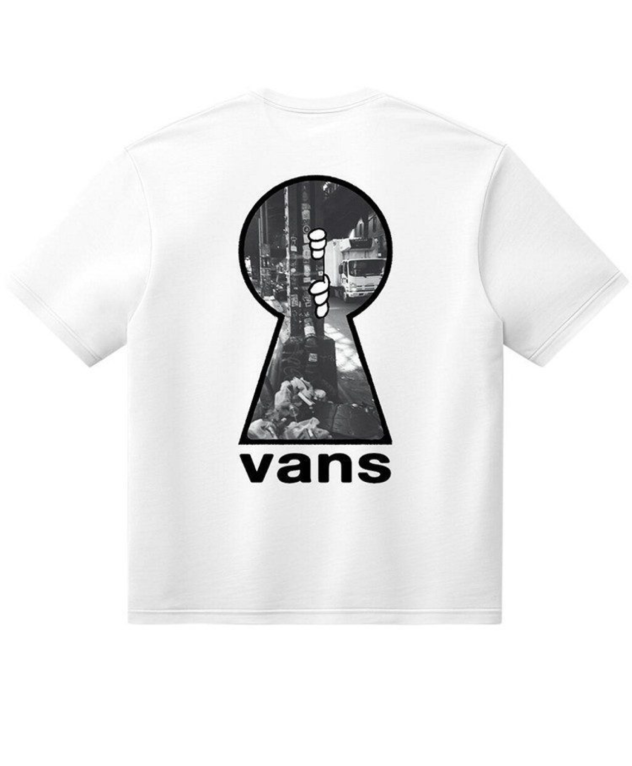 VANS KEYHOLE CLASSIC TEE WHITE