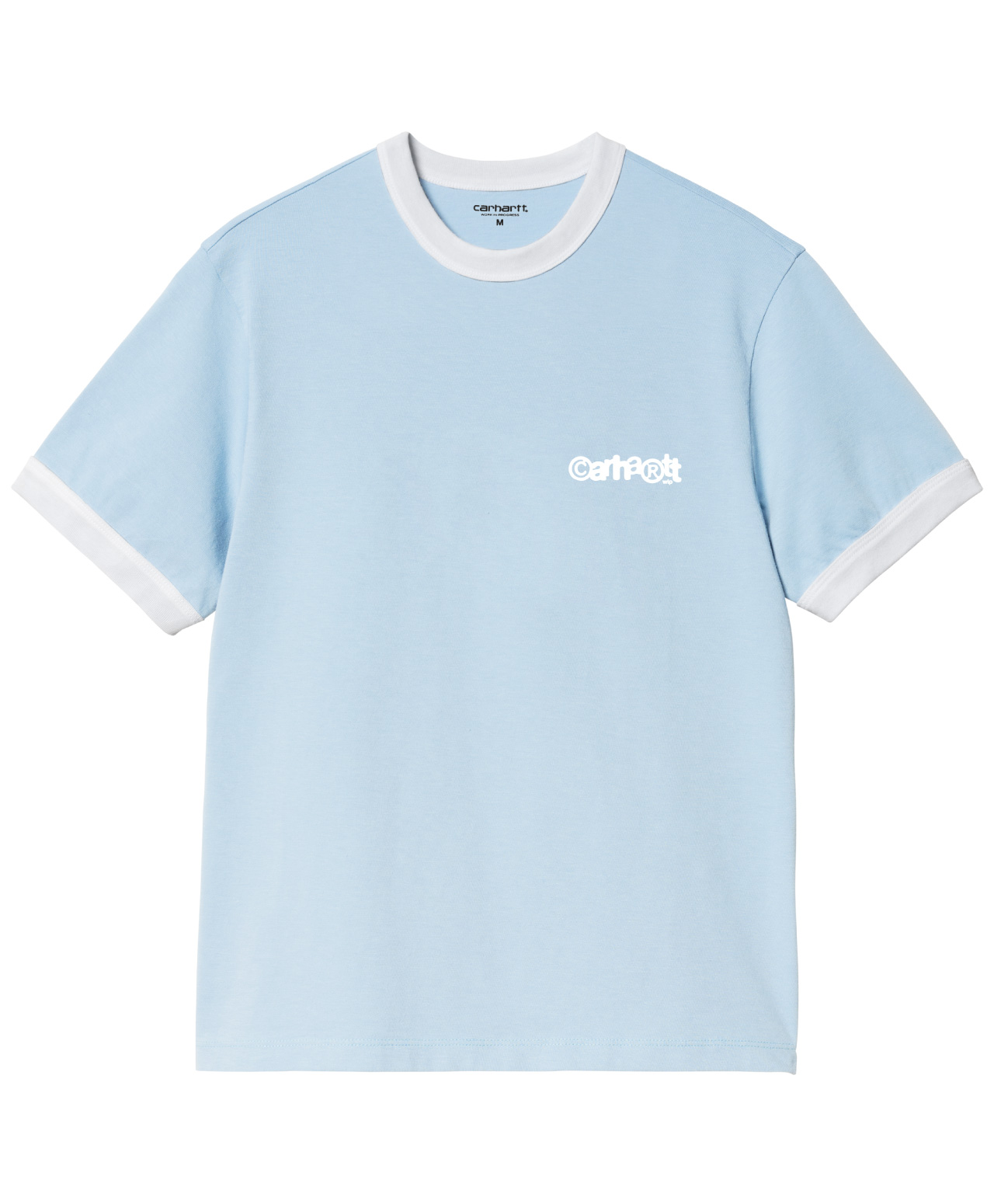 CARHARTT WIP IP RINGER TEE ICARIA/WHITE