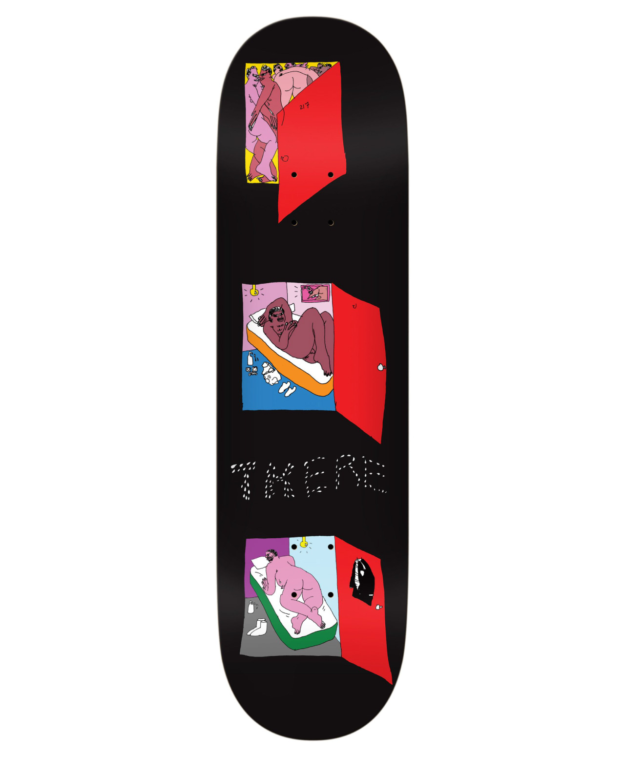 THERE STEAM SKATE DECK 8.5 BLACK