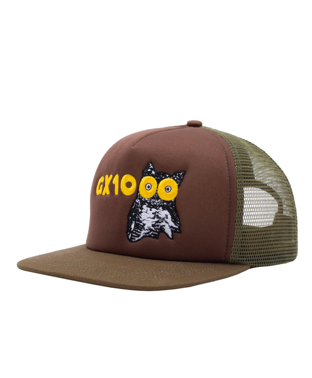 GX1000 OWL TRUCKER HAT BROWN/GREEN