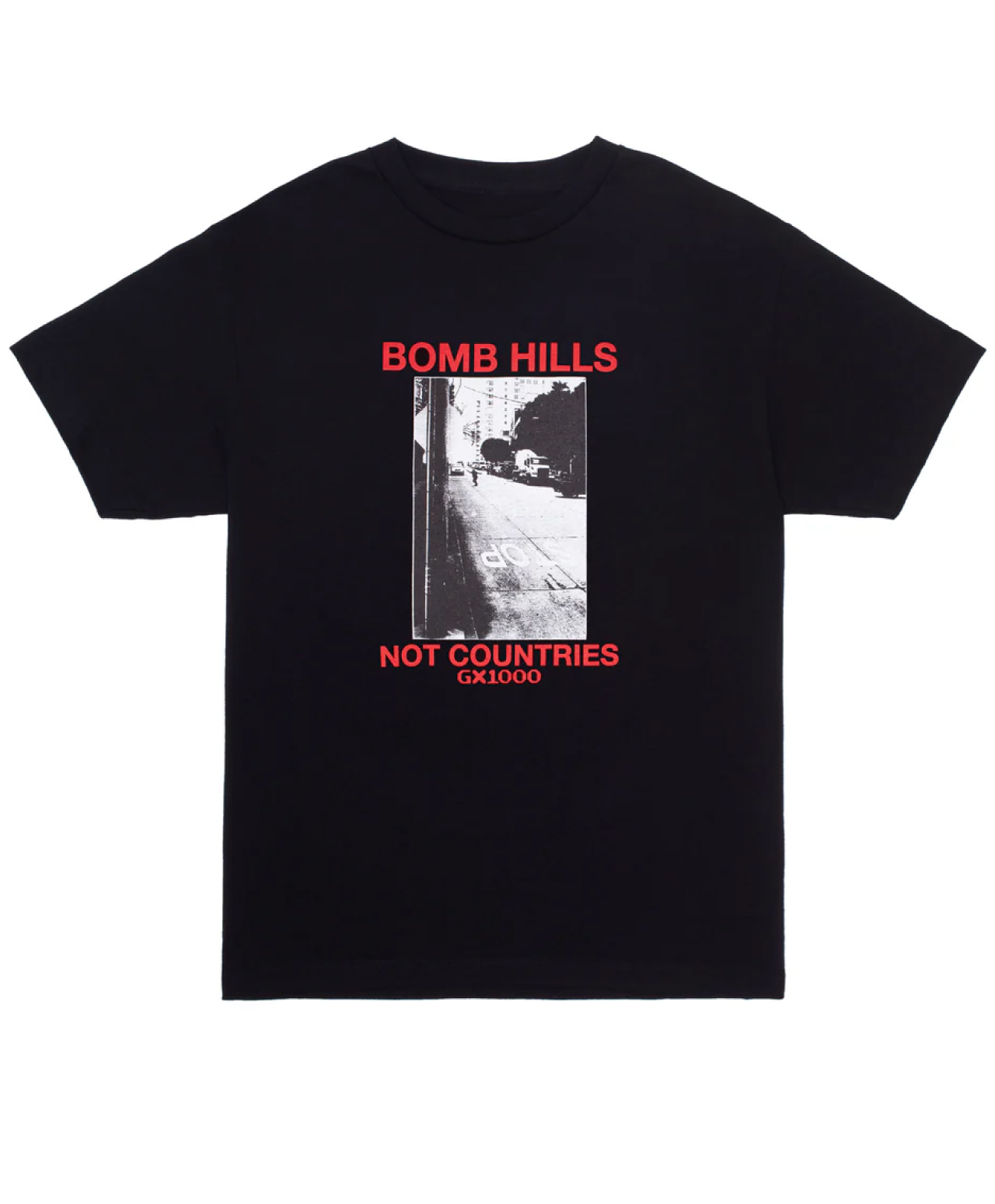 GX1000 BOMB HILLS TEE BLACK/RED