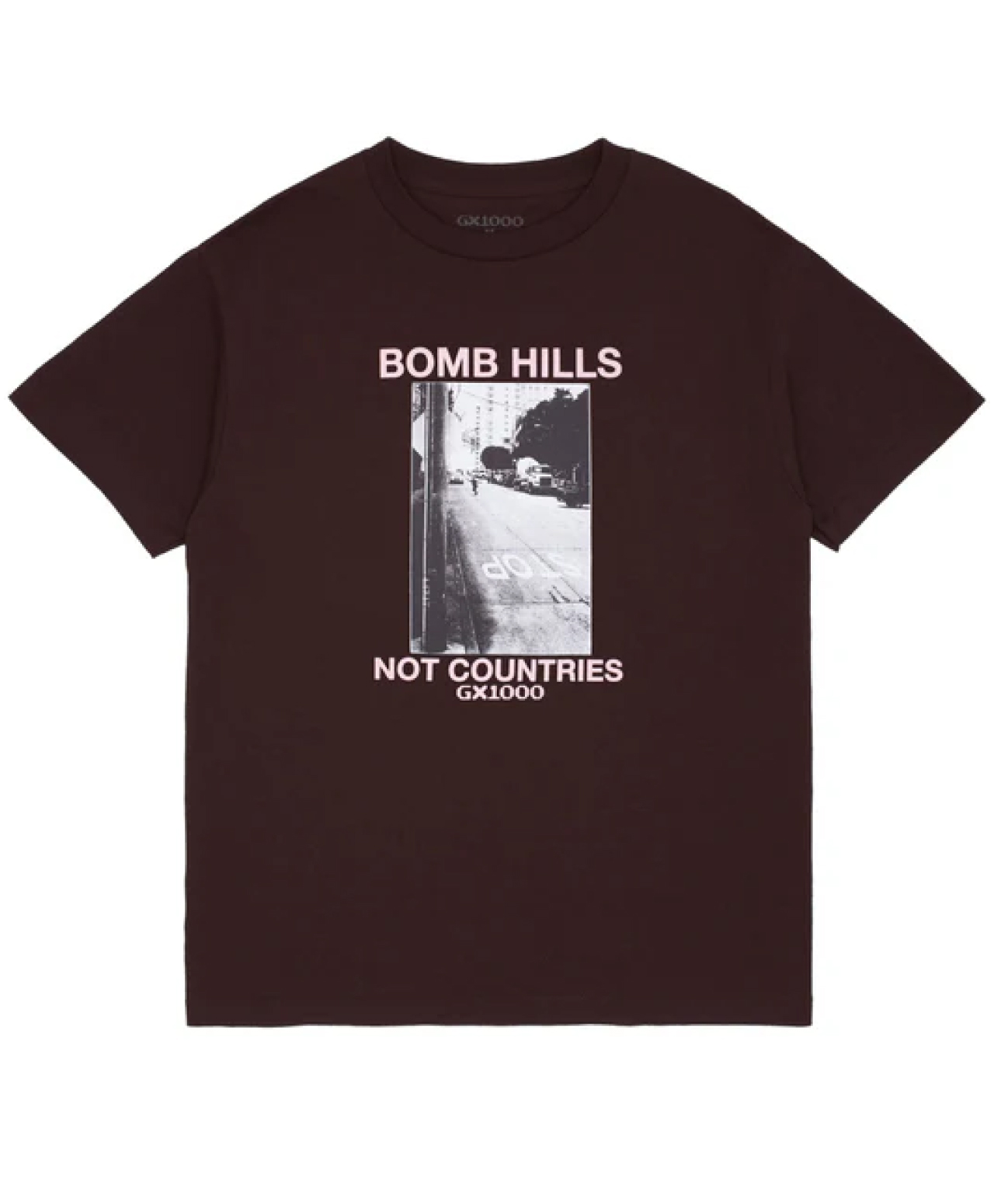 GX1000 BOMB HILLS TEE BROWN/ROSE