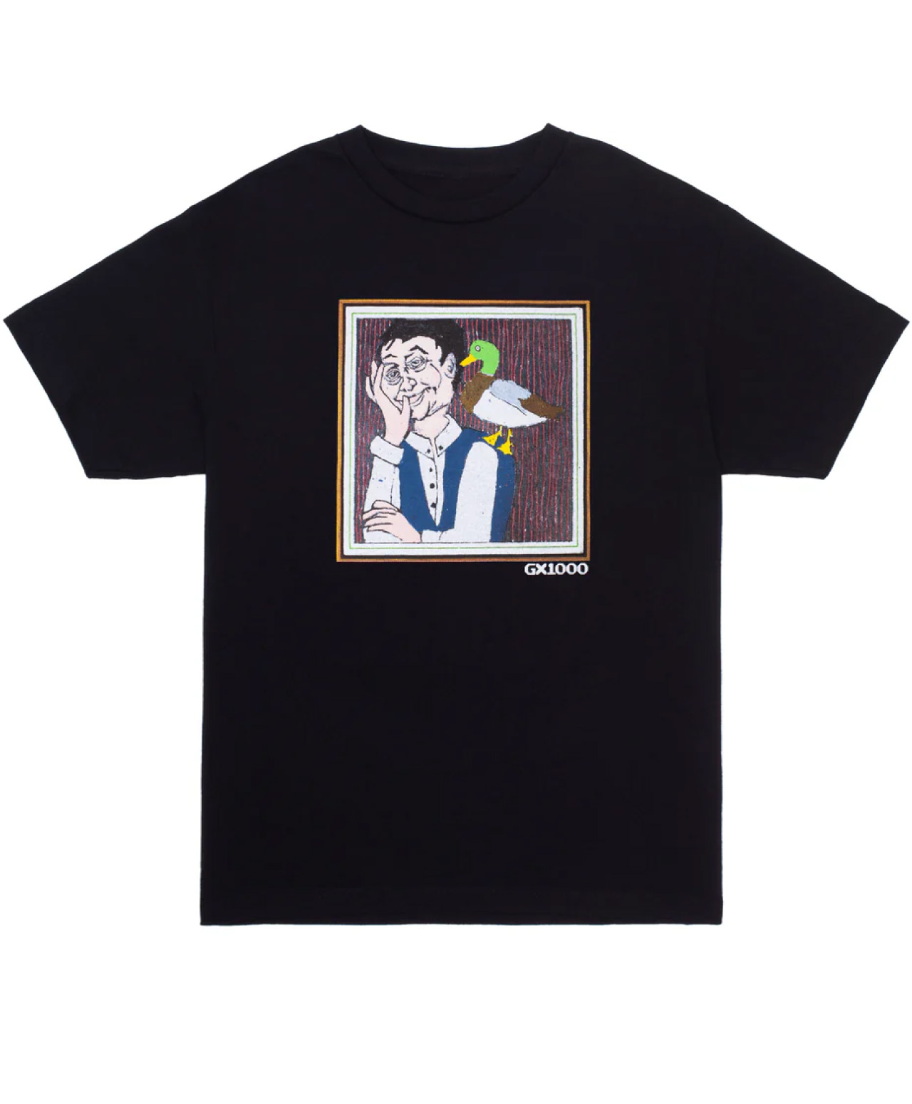 GX1000 MAN WITH DUCK TEE BLACK