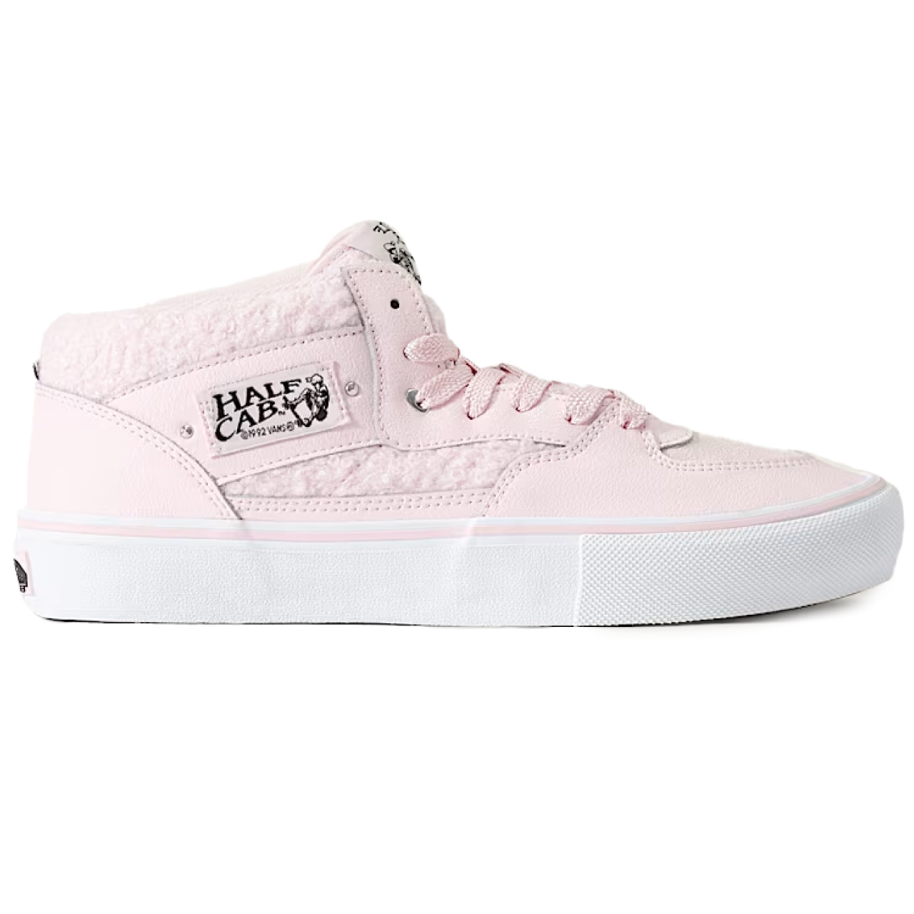 VANS SKATE HALF CAB PINK/WHITE