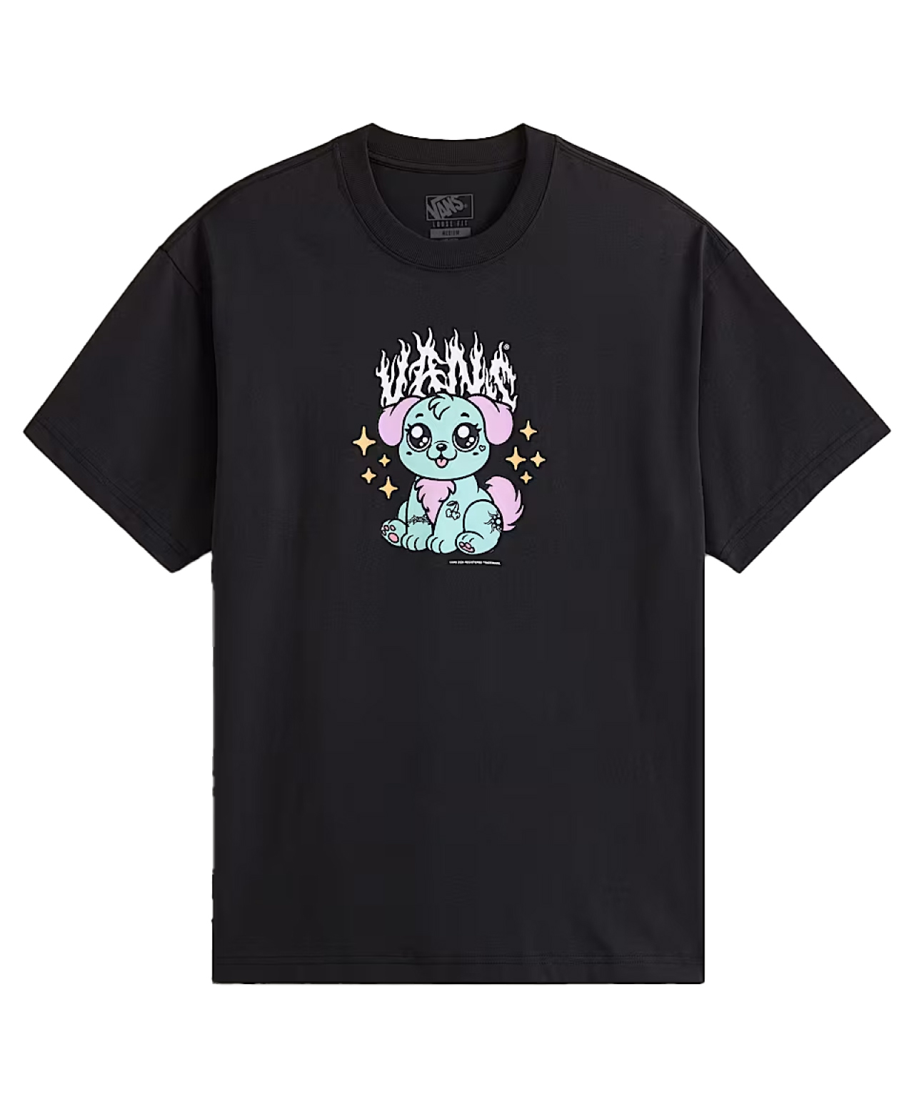VANS PUPPY LOOSE TEE BLACK
