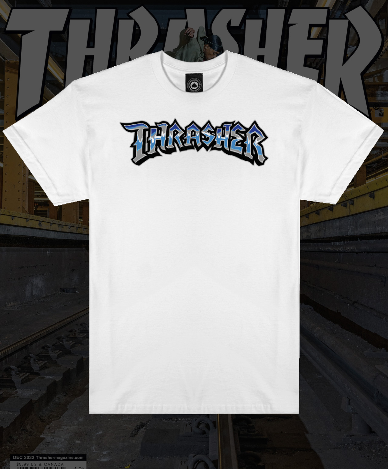 THRASHER CRUISIN TEE WHITE