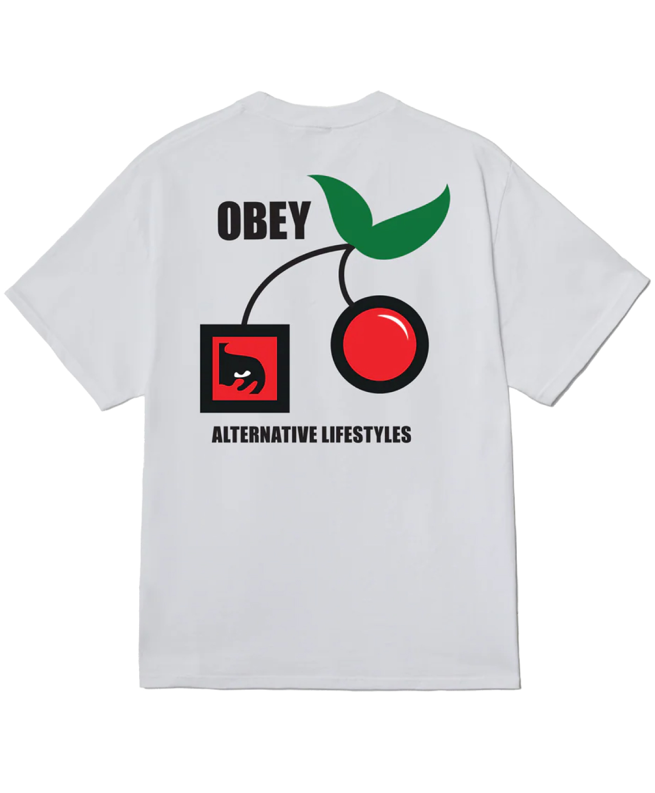 OBEY ALTERNATIVE LIFESTYLES TEE WHITE