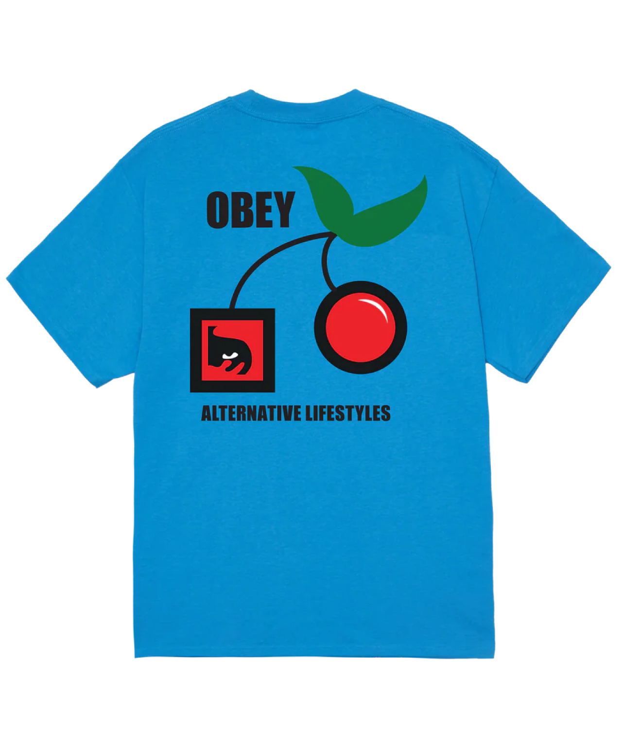 OBEY ALTERNATIVE LIFESTYLES TEE AZURE BLUE